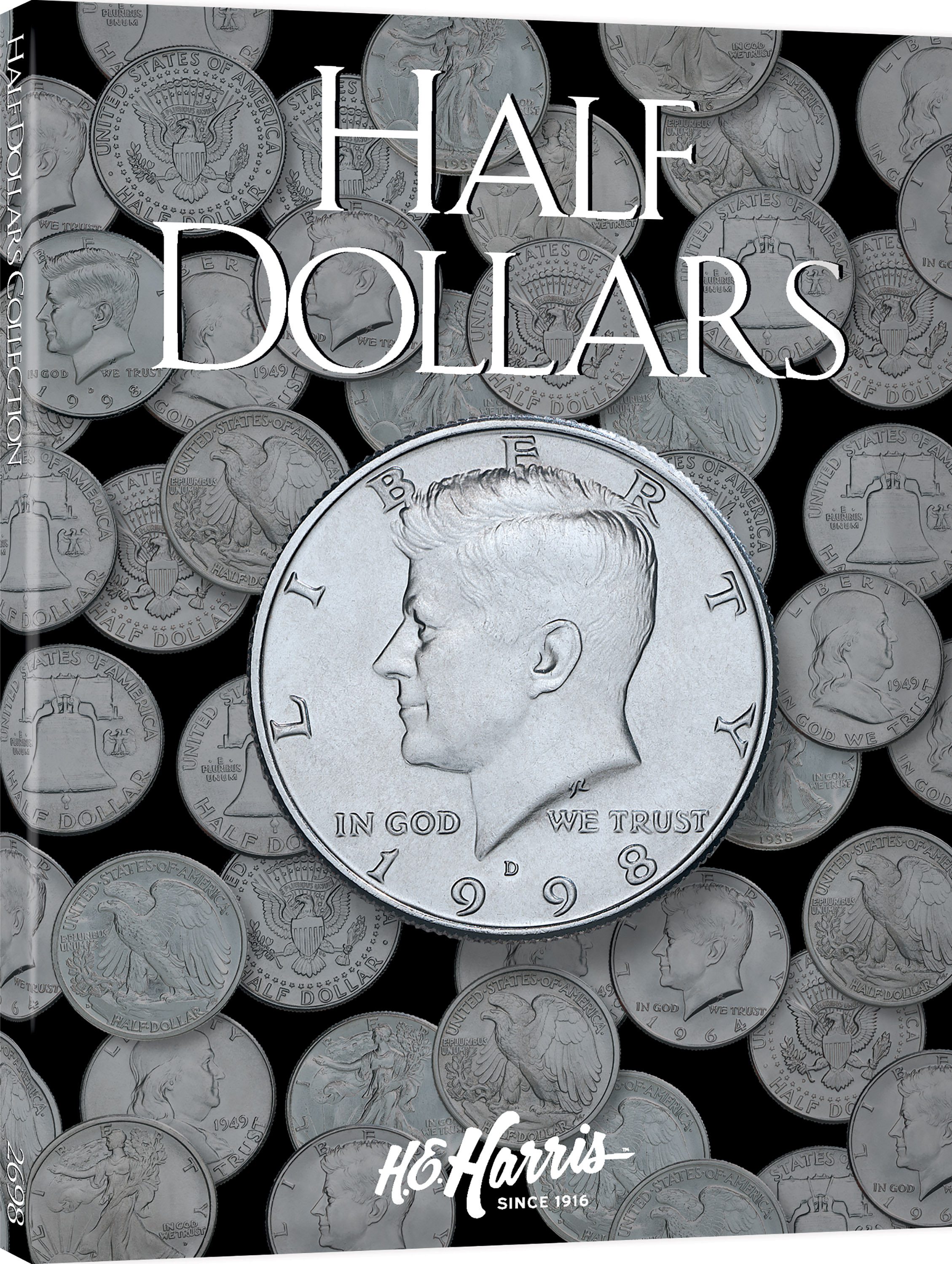 H.E. Harris® Coin Folder – U.S. Half Dollars: Plain, No Dates – Coin folder