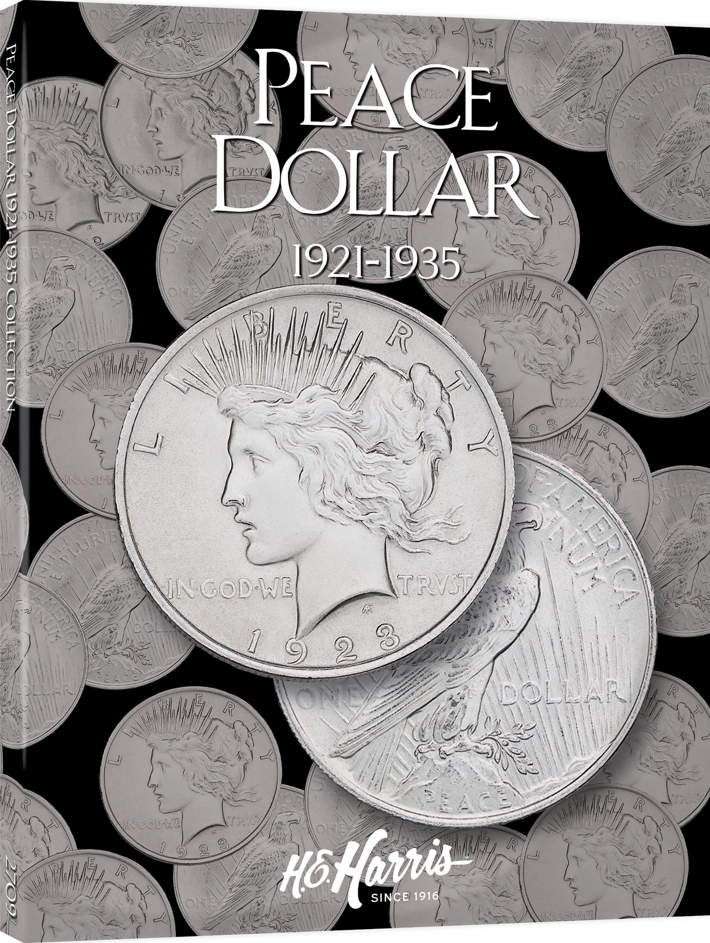 H.E. Harris® Coin Folder – Peace Dollars: 1921-1935 – Coin folder