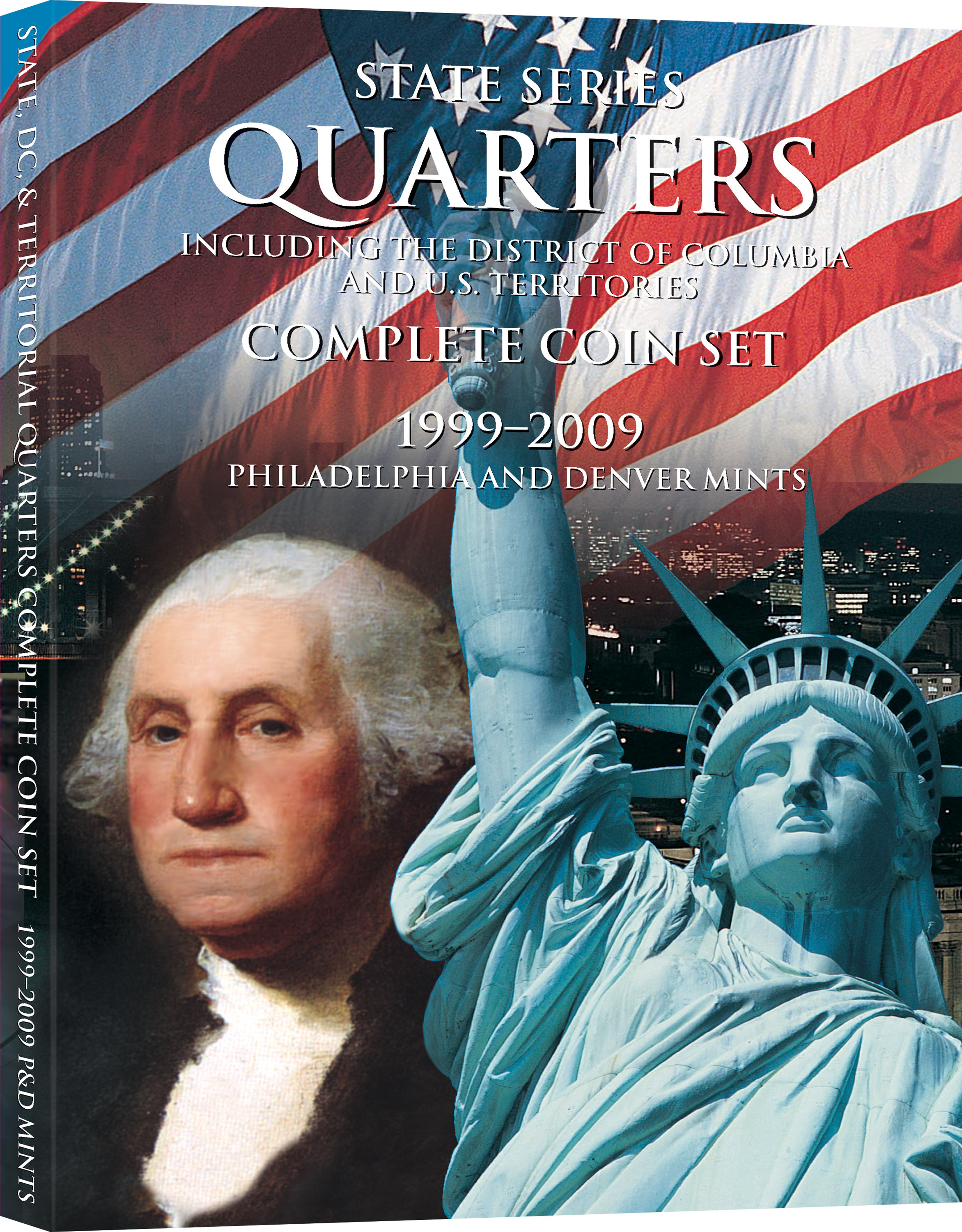 H.E. Harris® Collector’s Edition Coin Folder – State Series, D.C. & Territorial Quarters: 1999-2009 – Coin folder