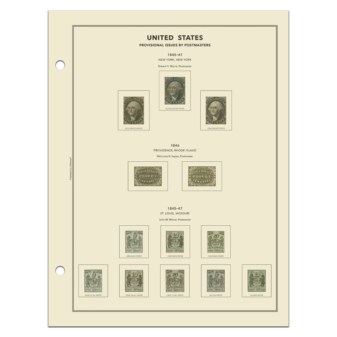 H.E. Harris United States Classic Stamp Album Complete — 1845-2000