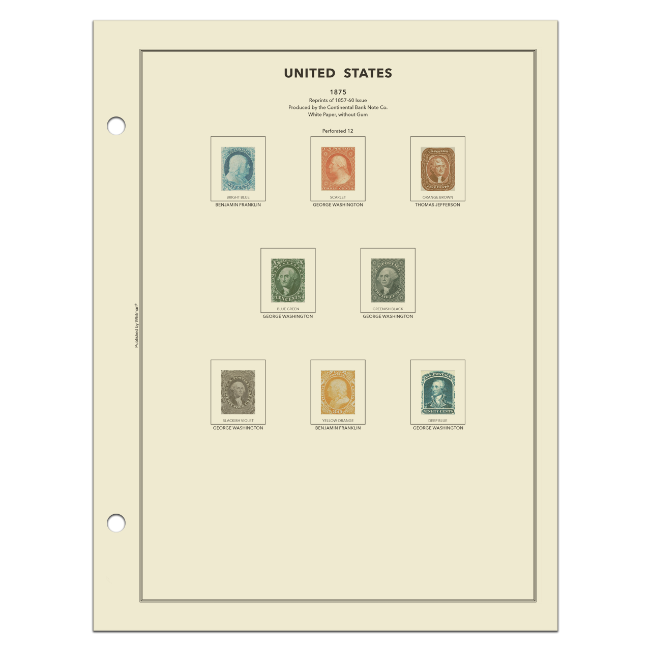 H.E. Harris United States Classic Stamp Album Complete — 1845-2000