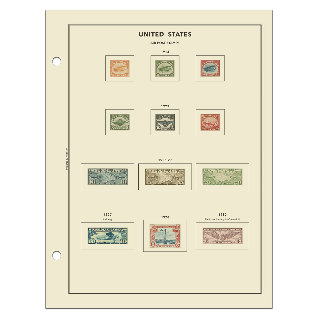 H.E. Harris United States Classic Stamp Album Pages Only — 1845-2000