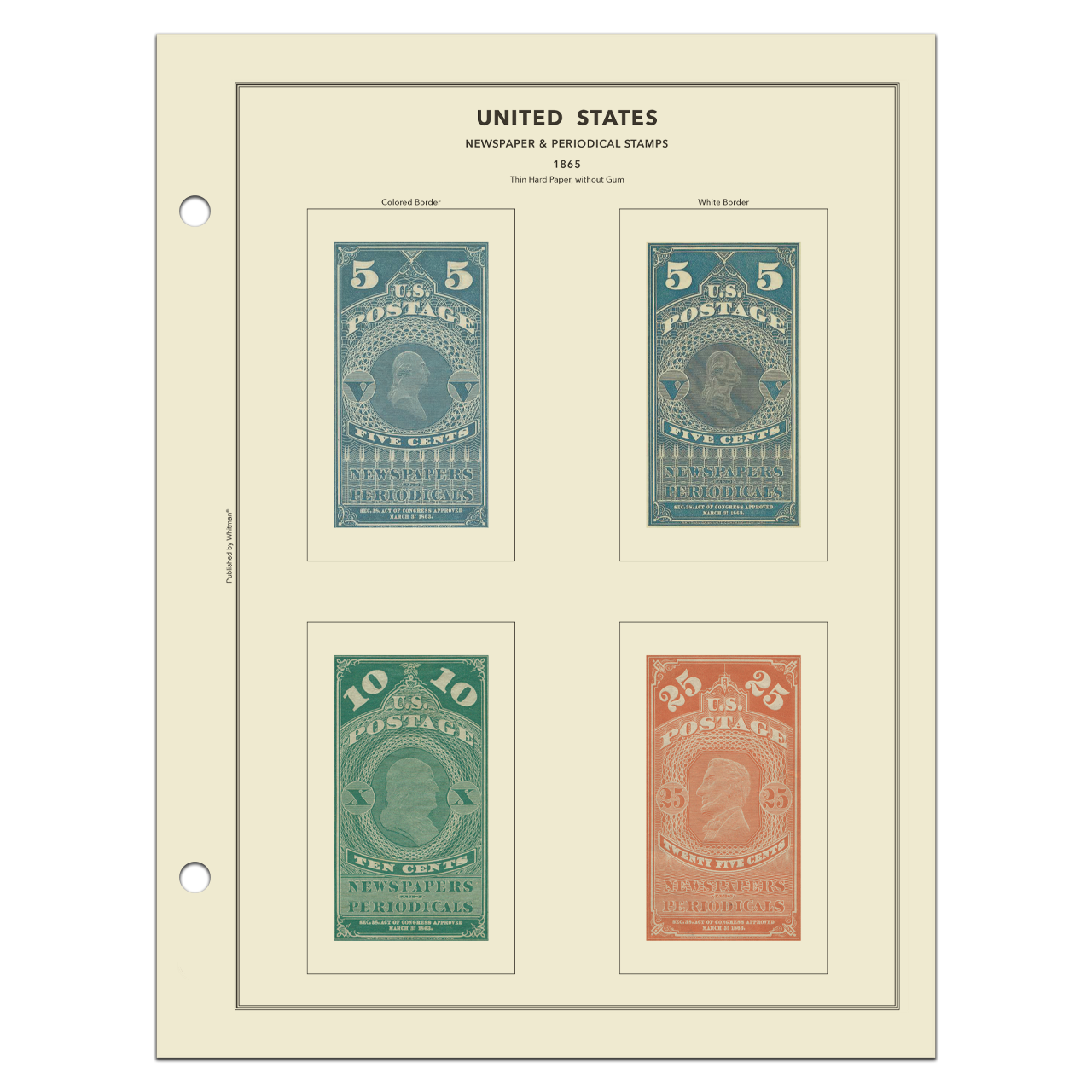 H.E. Harris United States Classic Stamp Album Complete — 1845-2000