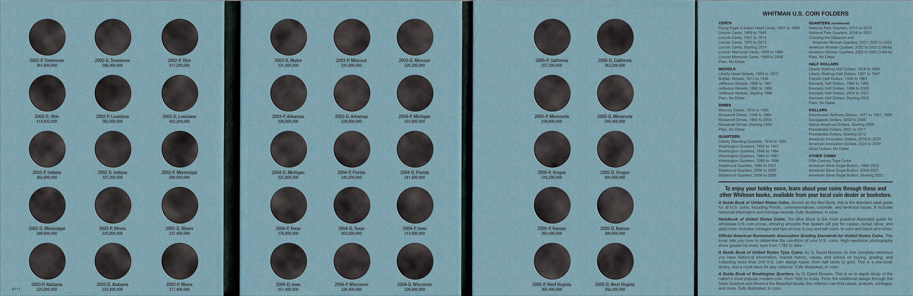 Official Whitman® Coin Folder 3-Volume Set – Statehood Quarters Complete Collection: 1999–2009 - Image 5
