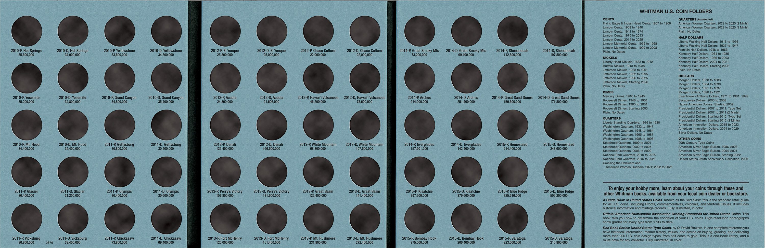 Official Whitman® Coin Folder 2-Volume Set – National Park Quarters Complete Collection: 2010–2021 - Image 4