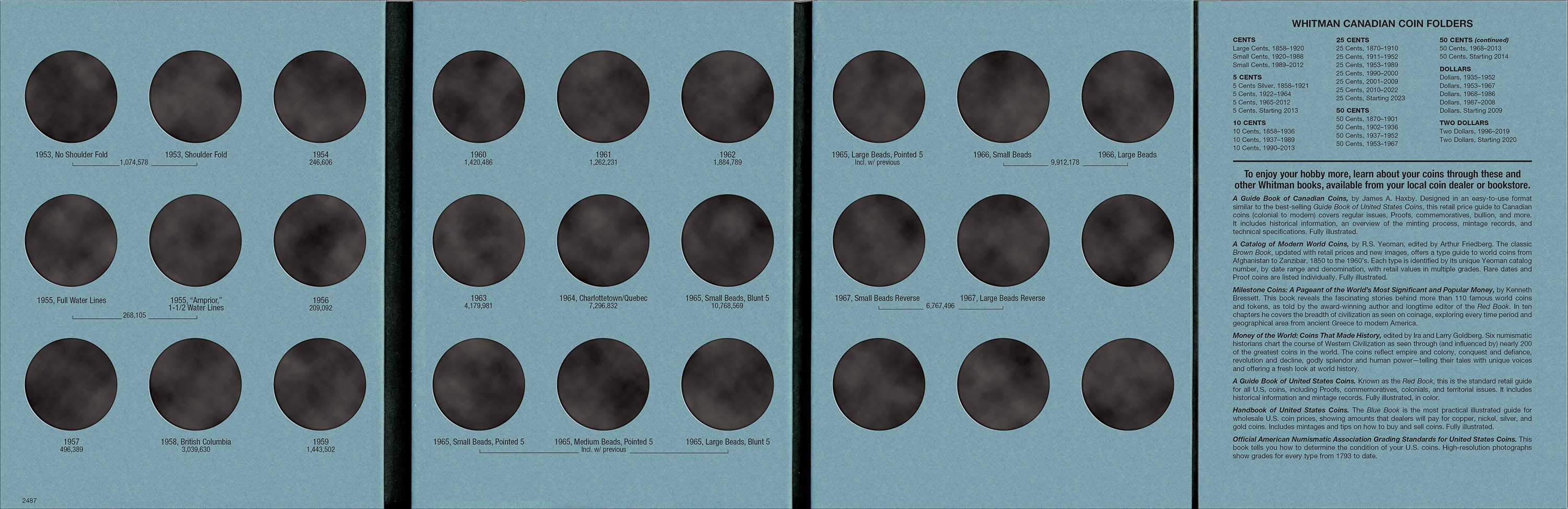 Official Whitman® Coin Folder 5-Volume Set – Canadian Dollars Complete Collection: 1935 to Date - Image 7