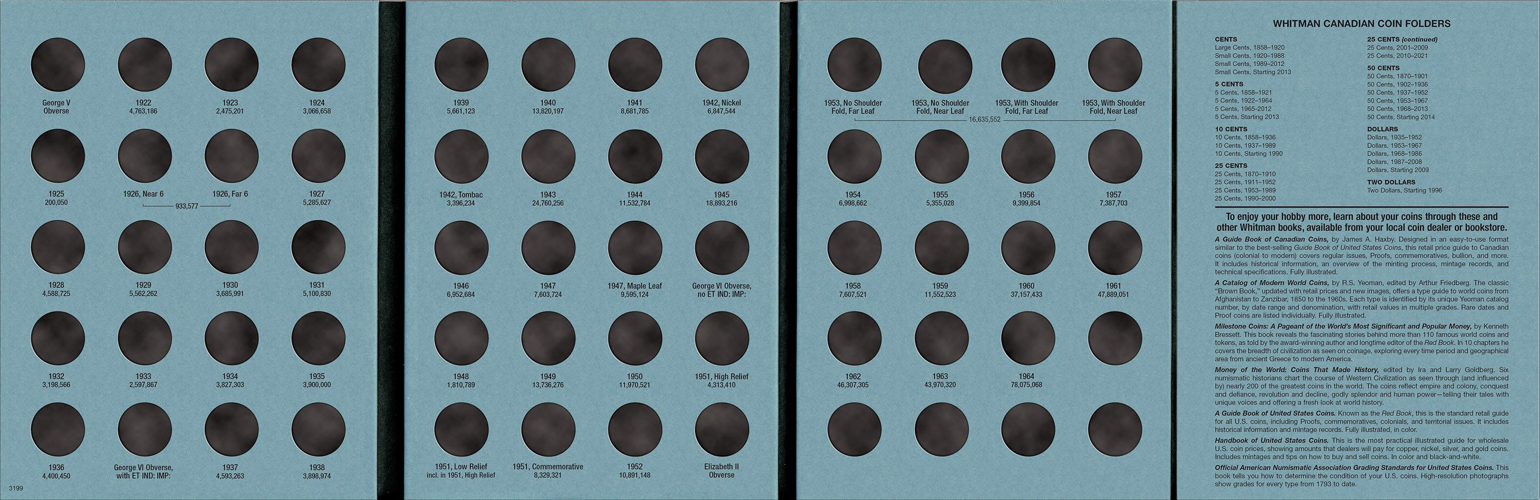 Official Whitman® Coin Folder 3-Volume Set – Canadian Nickels Complete Collection: 1922 to Date - Image 5