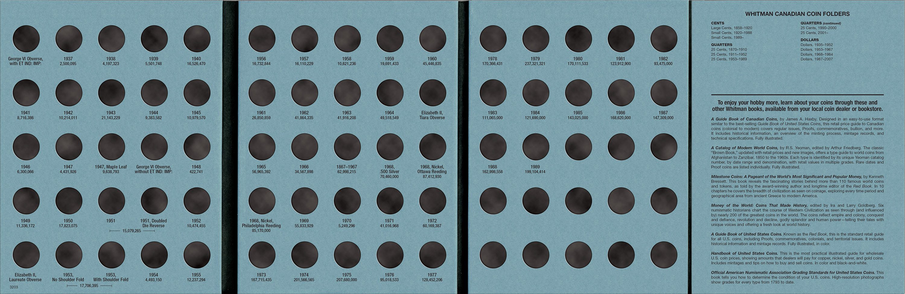 Official Whitman® Coin Folder 3-Volume Set – Canadian Dimes Complete Collection: 1858 to Date - Image 5