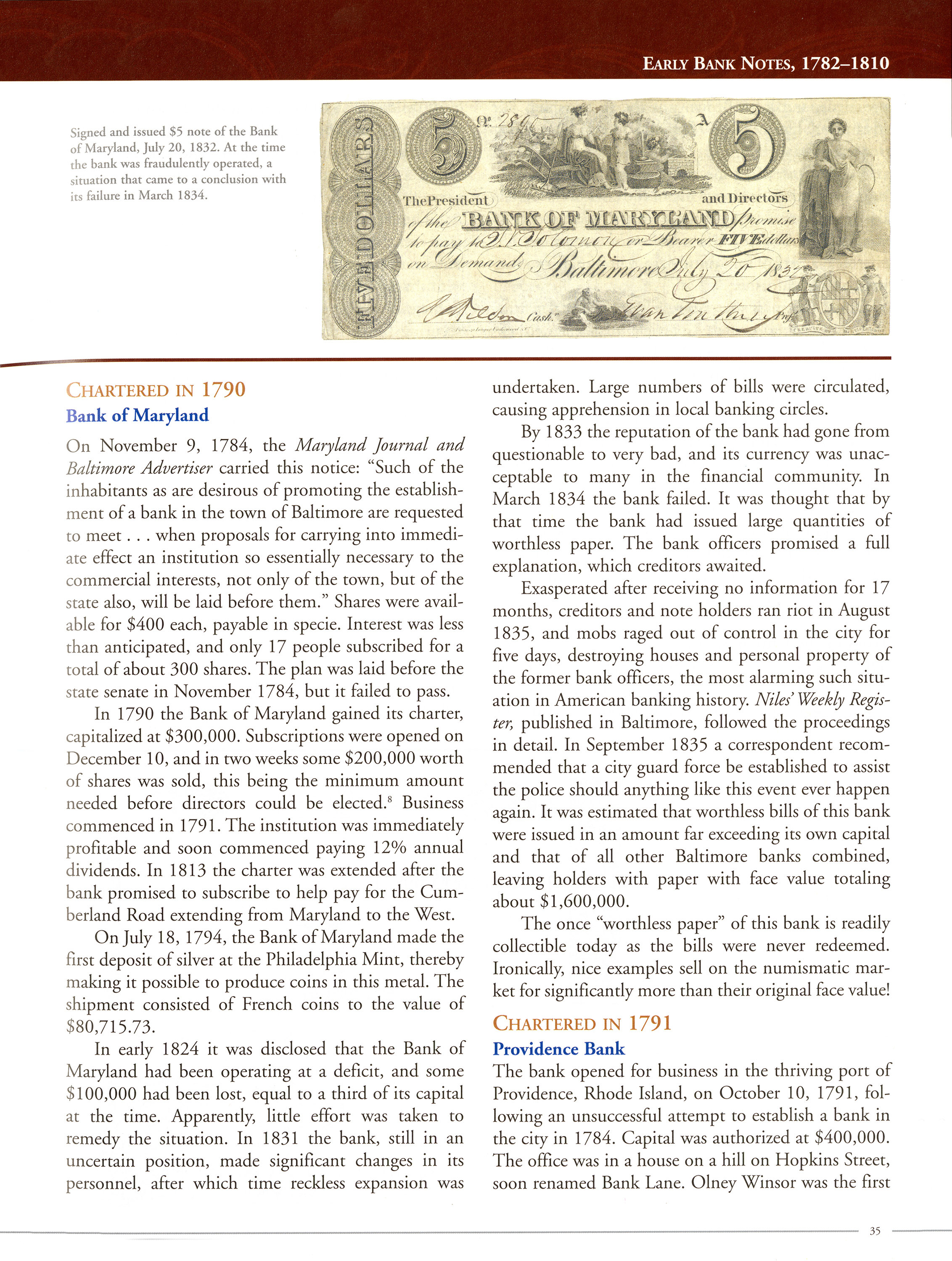 Obsolete Paper Money Issued by Banks in the United States, 1782-1866 – A Study and Appreciation for the Numismatist and Historian