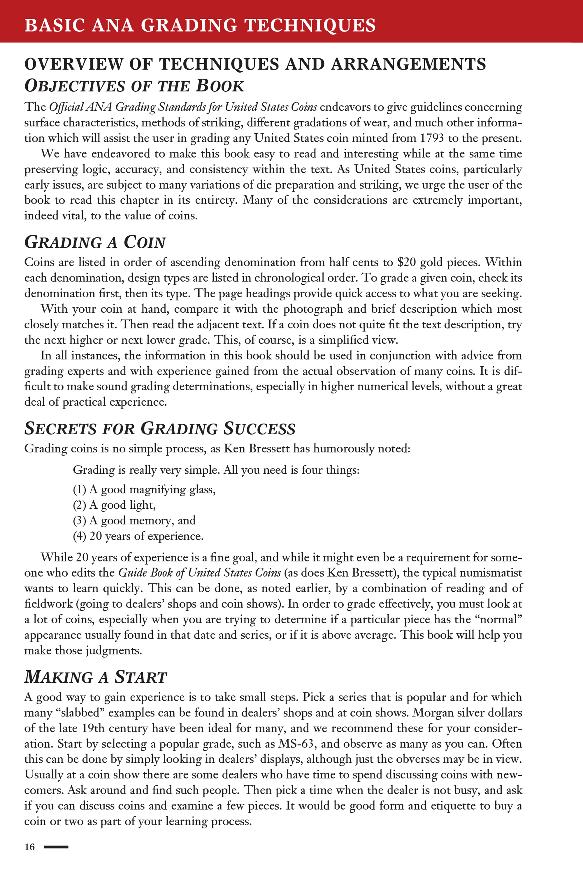 Collector Series: The Official ANA Grading Standards for United States Coins