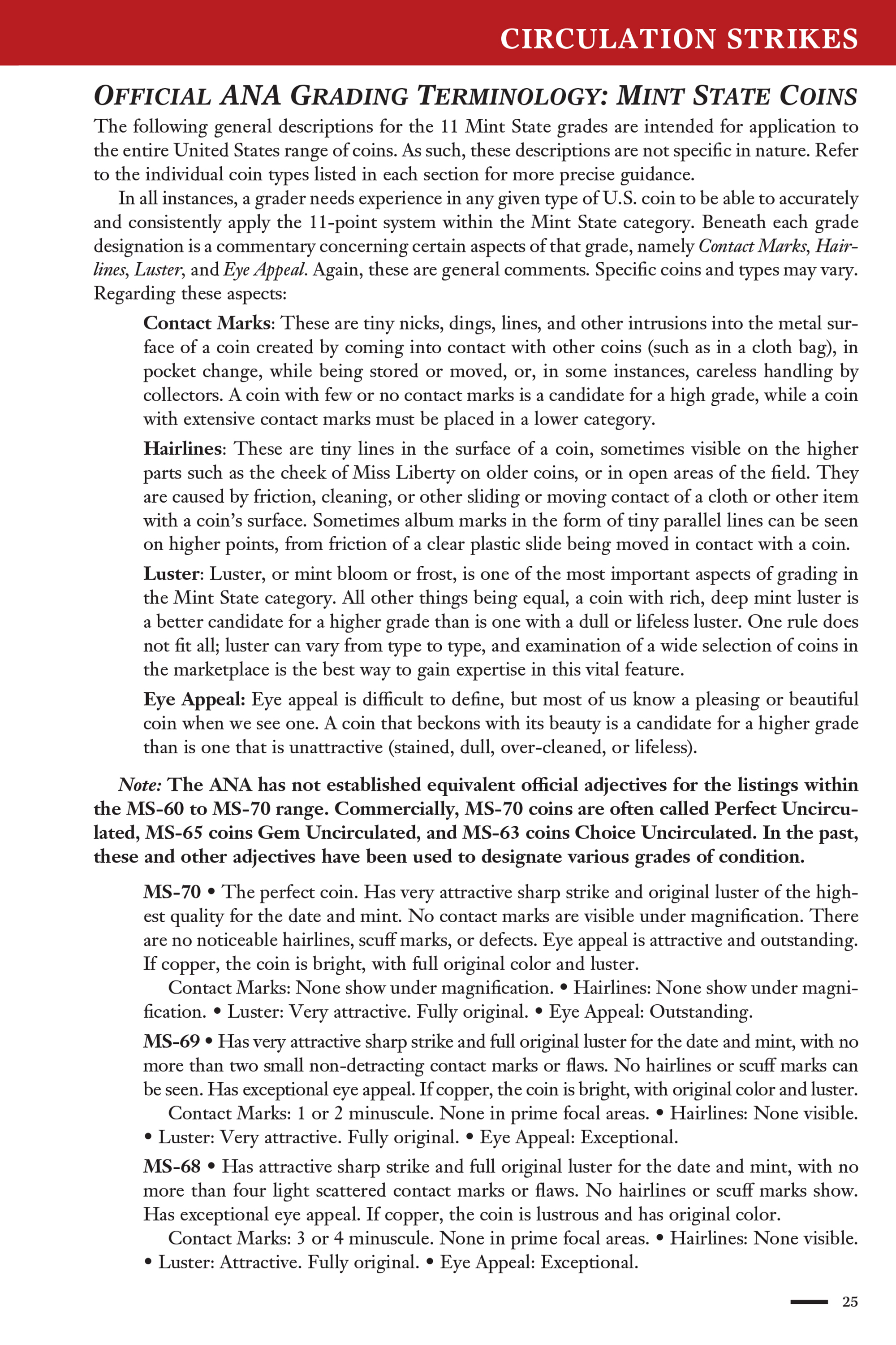 Collector Series: The Official ANA Grading Standards for United States Coins