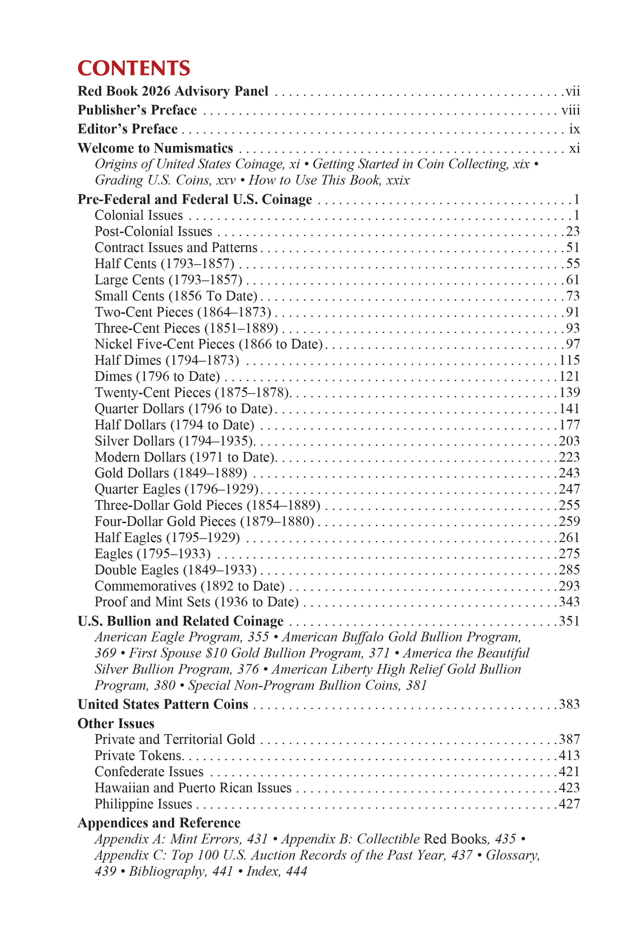 The Official Red Book®: A Guide Book of United States Coins, 2026