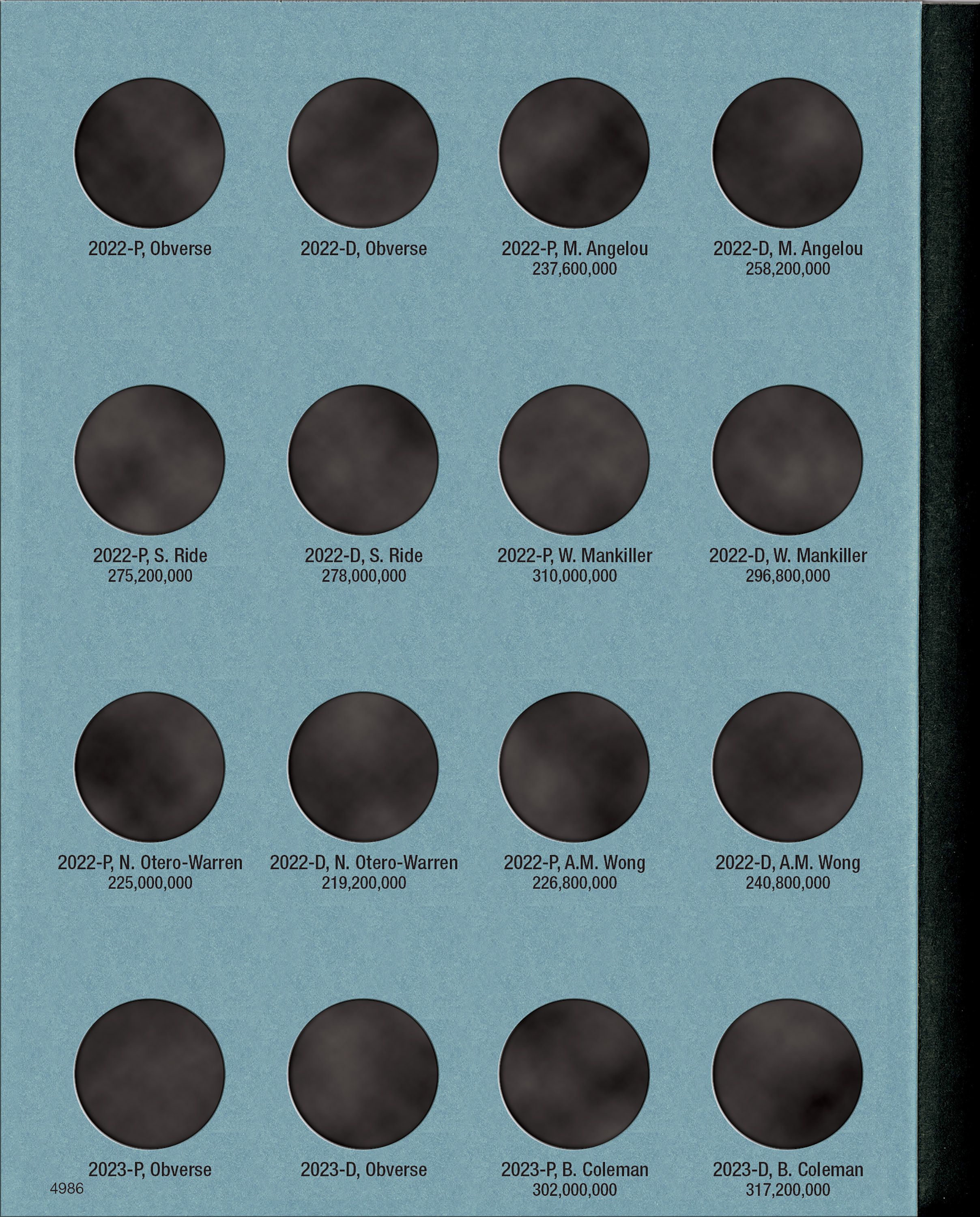 Official Whitman® Coin Folder – American Women Quarters: 2022-2025 (P & D Mints)