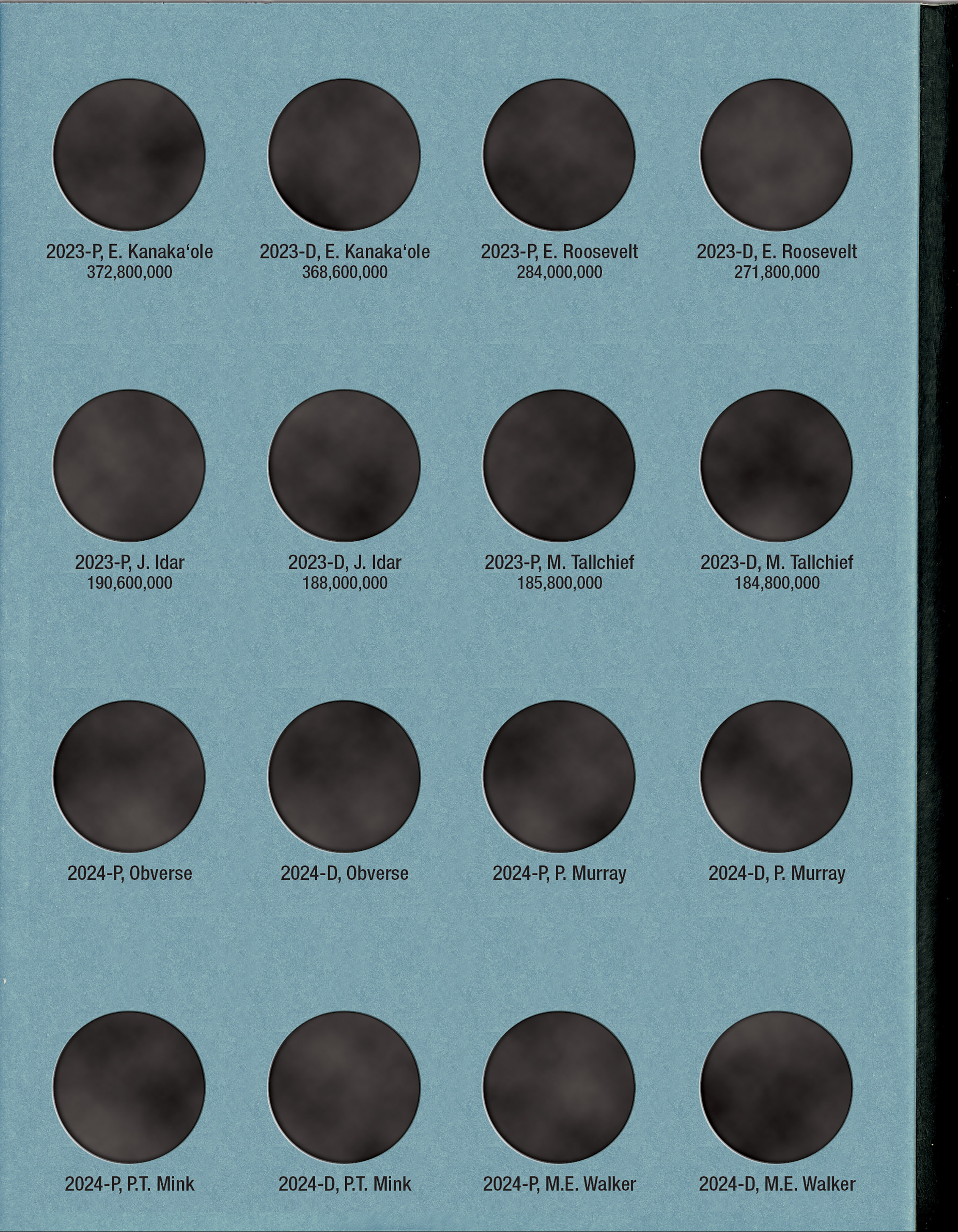 Official Whitman® Coin Folder – American Women Quarters: 2022-2025 (P & D Mints)