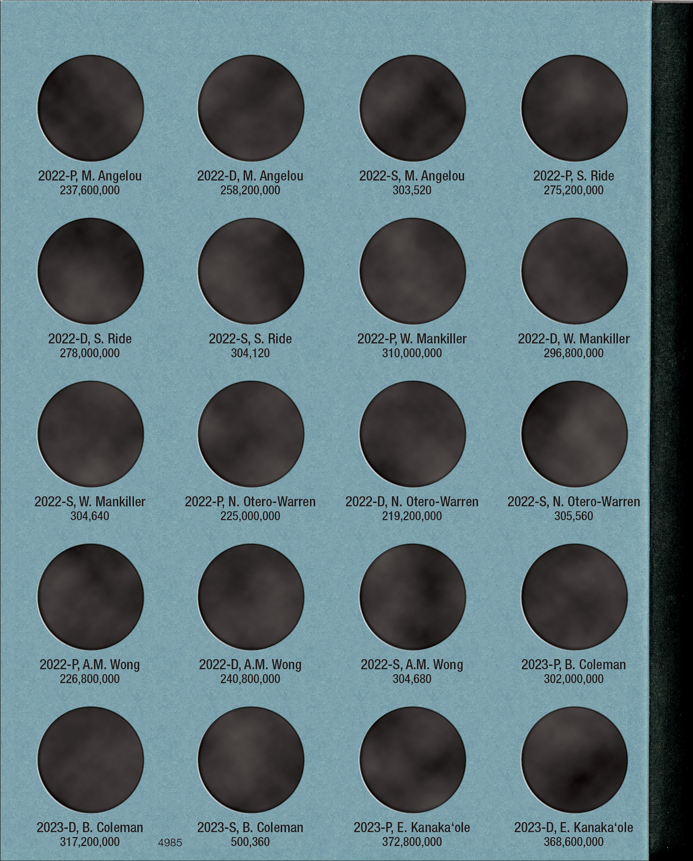 Official Whitman® Coin Folder – American Women Quarters: 2022-2025 (P, D, & S Mints)