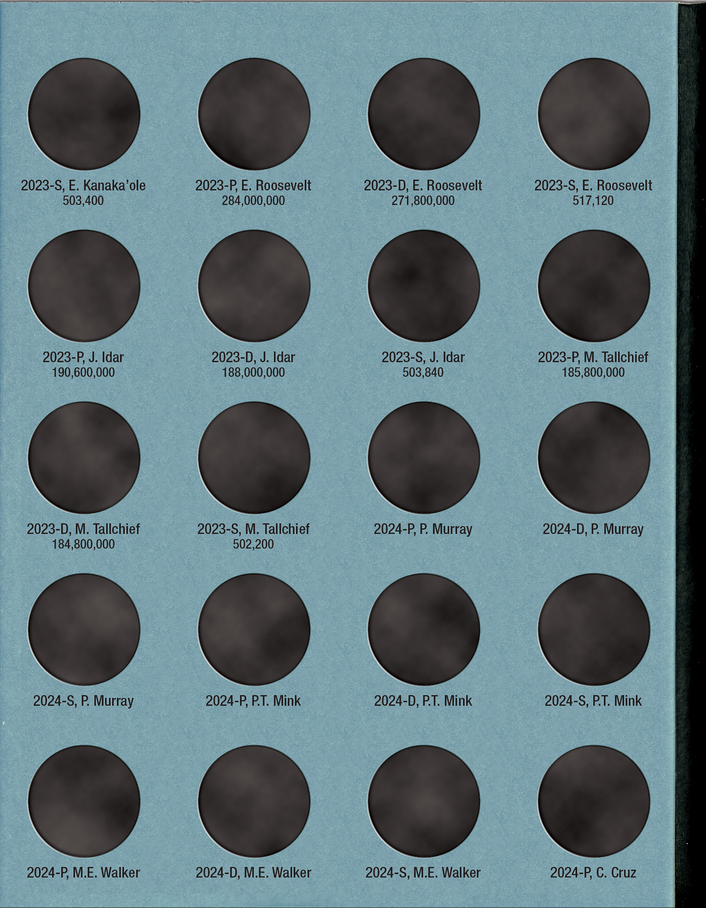 Official Whitman® Coin Folder – American Women Quarters: 2022-2025 (P, D, & S Mints)