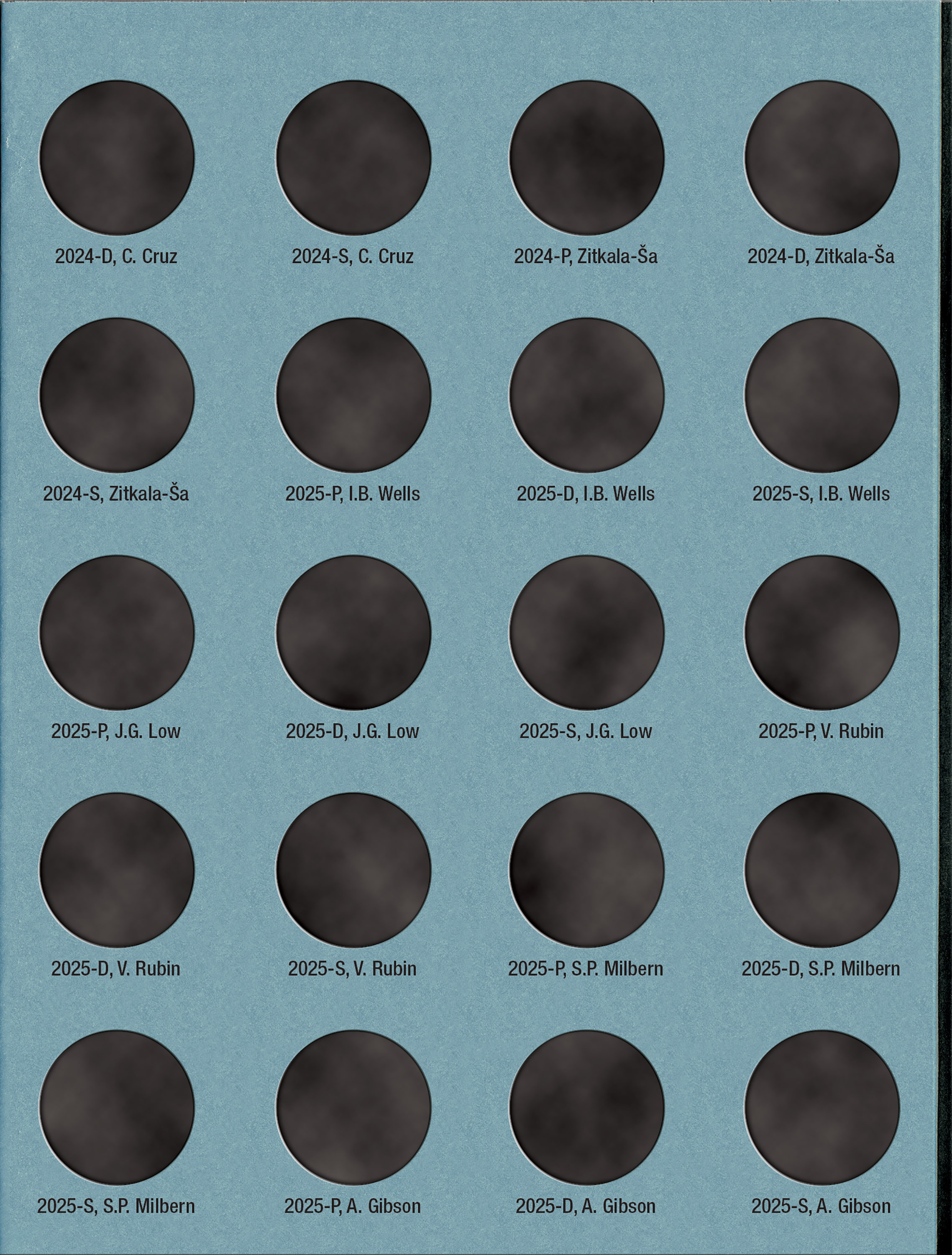 Official Whitman® Coin Folder – American Women Quarters: 2022-2025 (P, D, & S Mints)