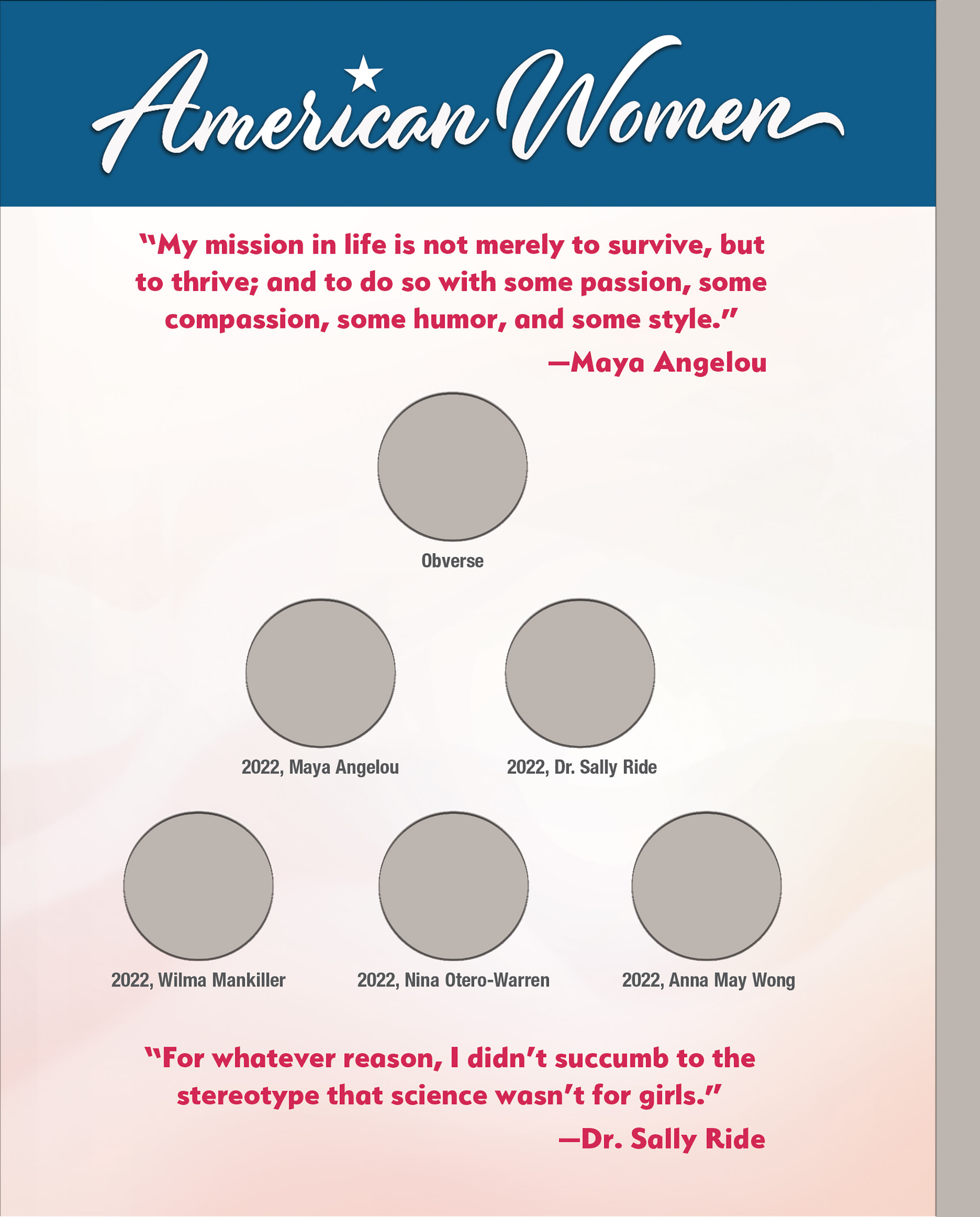 Official Whitman® Coin Folder – American Women Quarters: 2022-2025 (Single Mint)