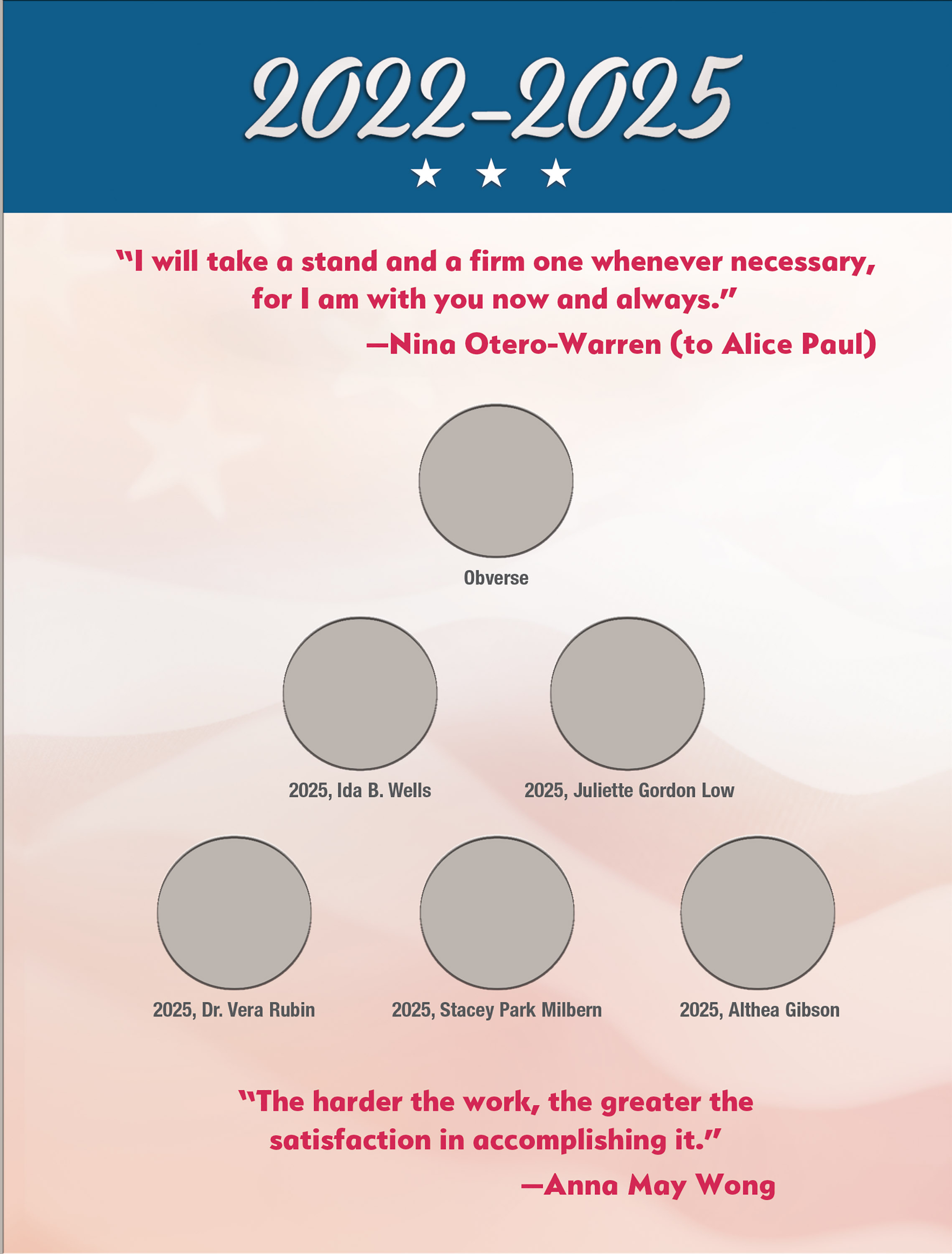 Official Whitman® Coin Folder – American Women Quarters: 2022-2025 (Single Mint)