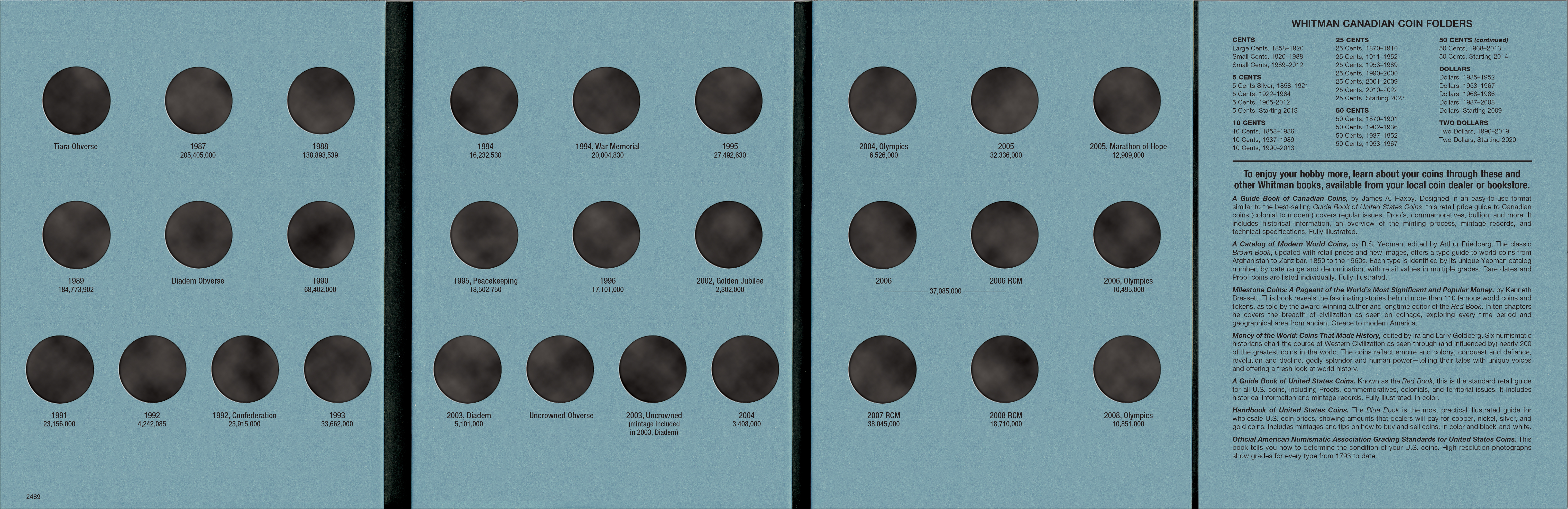 Official Whitman® Coin Folder – Canada Dollars Collection #4: 1987-2008