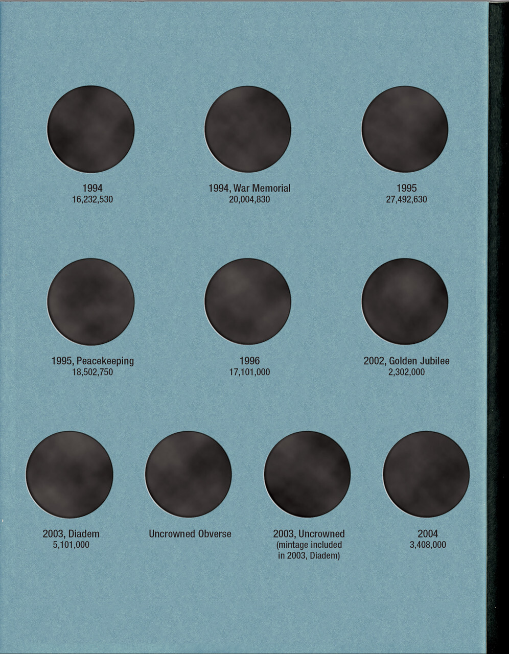 Official Whitman® Coin Folder – Canada Dollars Collection #4: 1987-2008