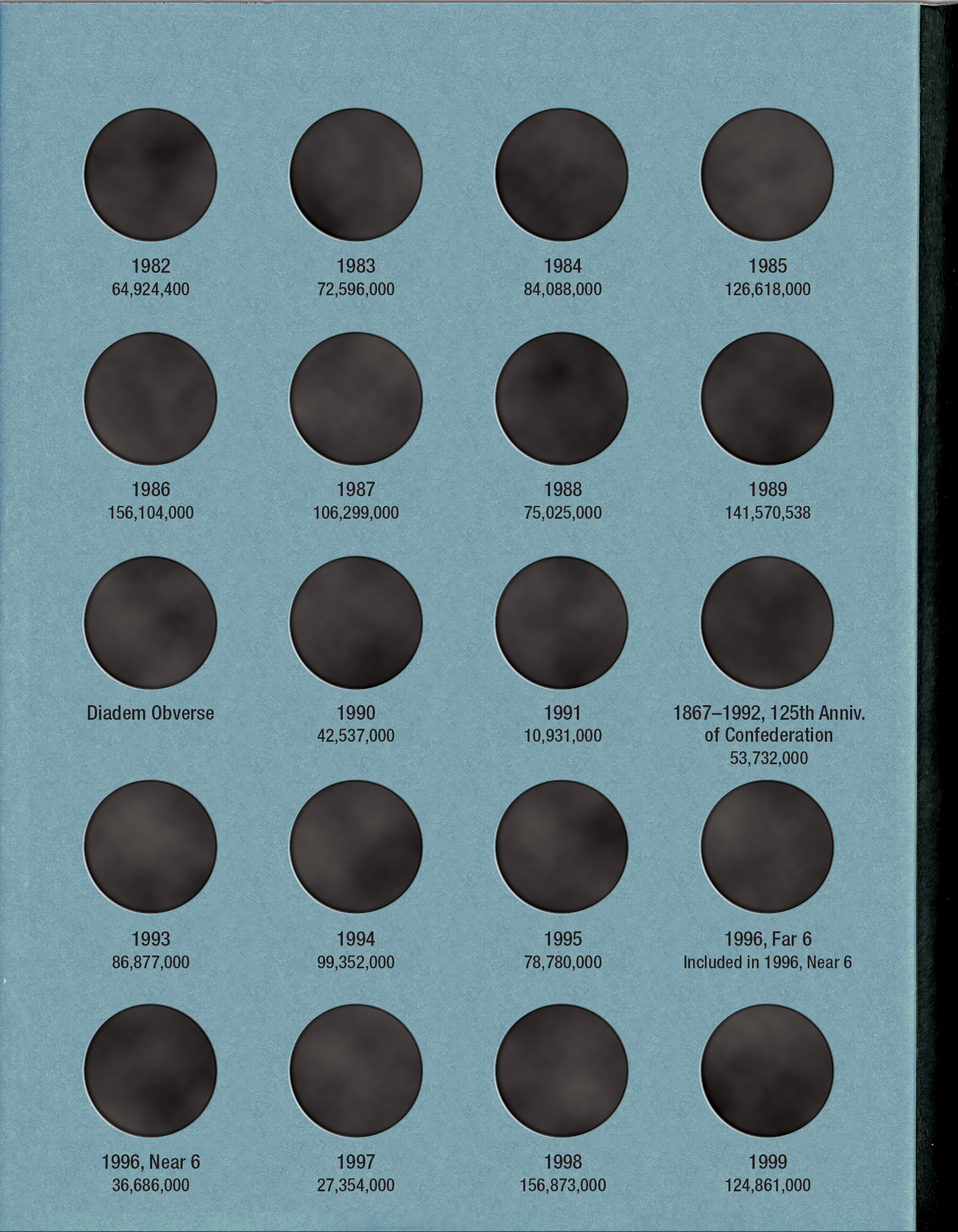 Official Whitman® Coin Folder – Canada Nickels (5 Cents) Collection #2: 1965-2012