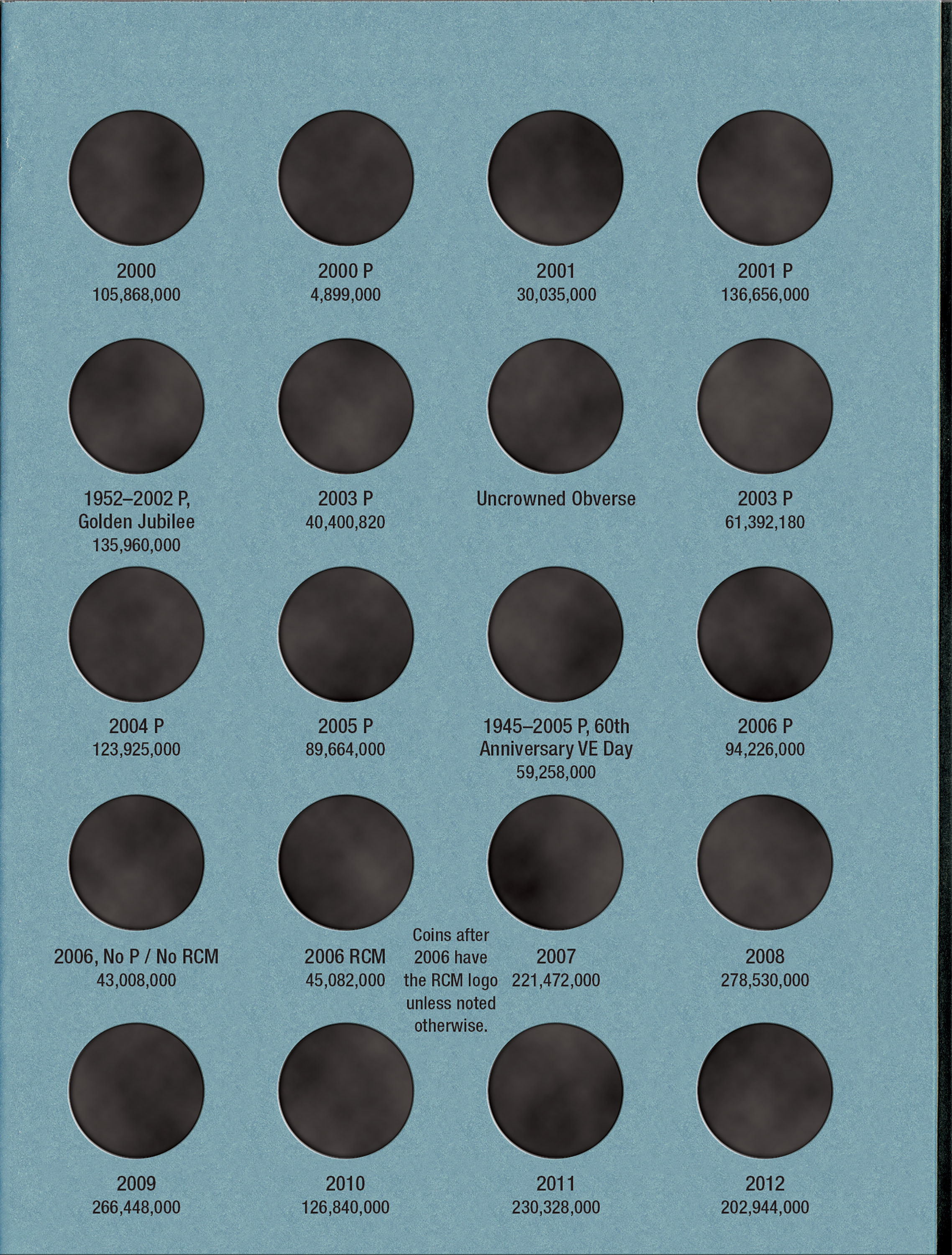 Official Whitman® Coin Folder – Canada Nickels (5 Cents) Collection #2: 1965-2012