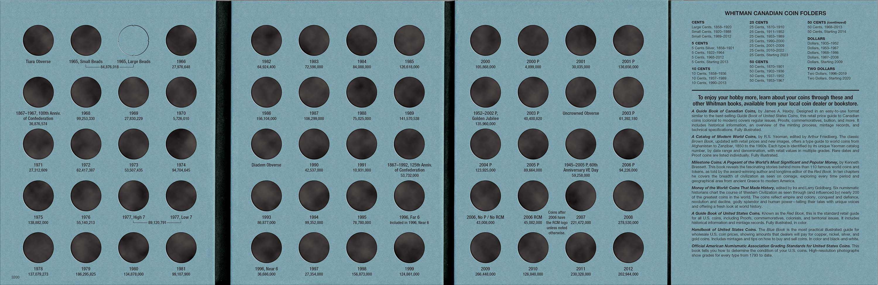 Official Whitman® Coin Folder – Canada Nickels (5 Cents) Collection #2: 1965-2012