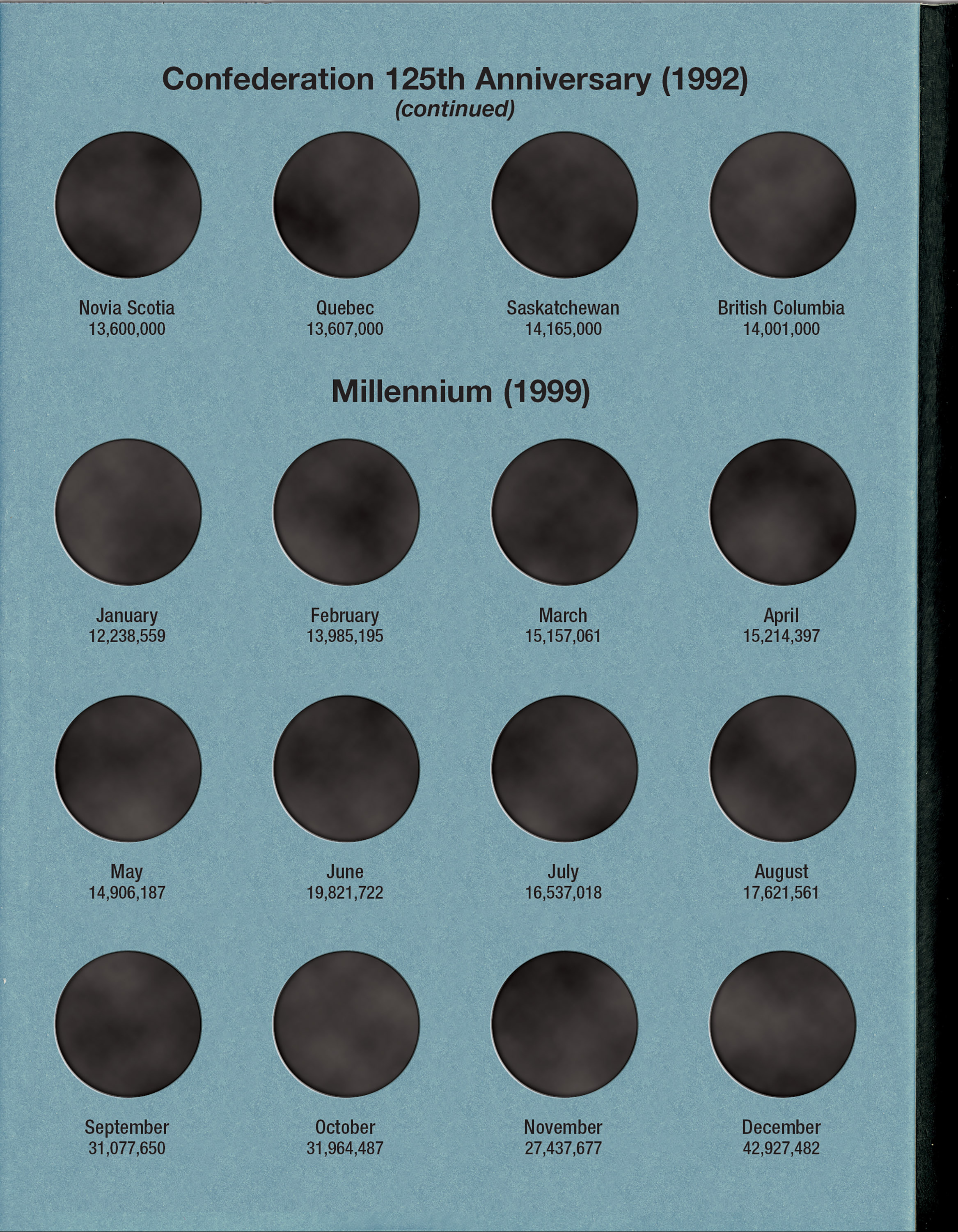 Official Whitman® Coin Folder – Canada Quarters (25 Cents) Collection #4 : 1990-2000