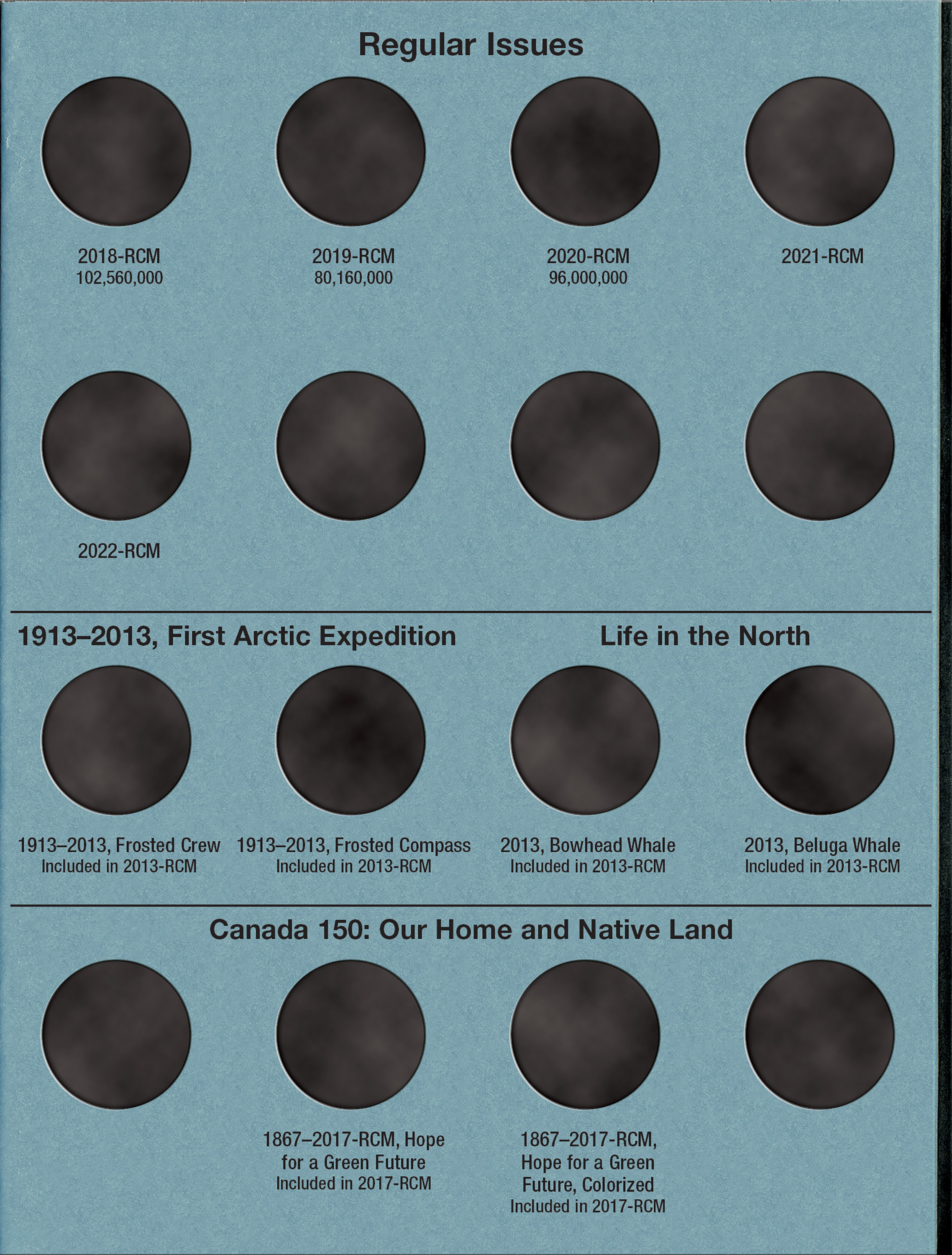 Official Whitman® Coin Folder – Canada Quarters (25 Cents) Collection #6: Starting 2010-2022