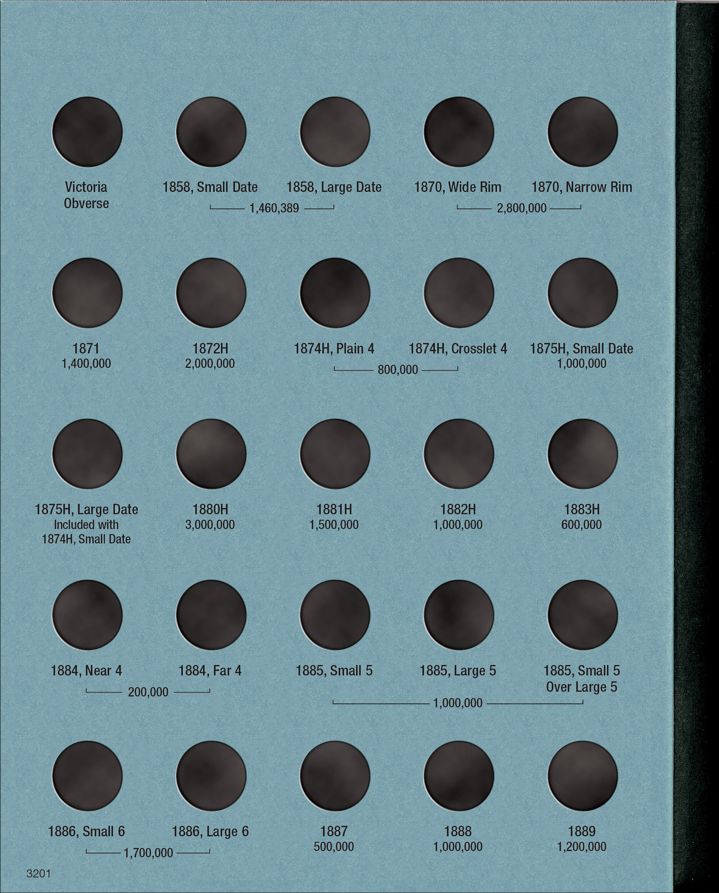 Official Whitman® Coin Folder – Canada Silver Nickels (5 Cents): 1858-1921