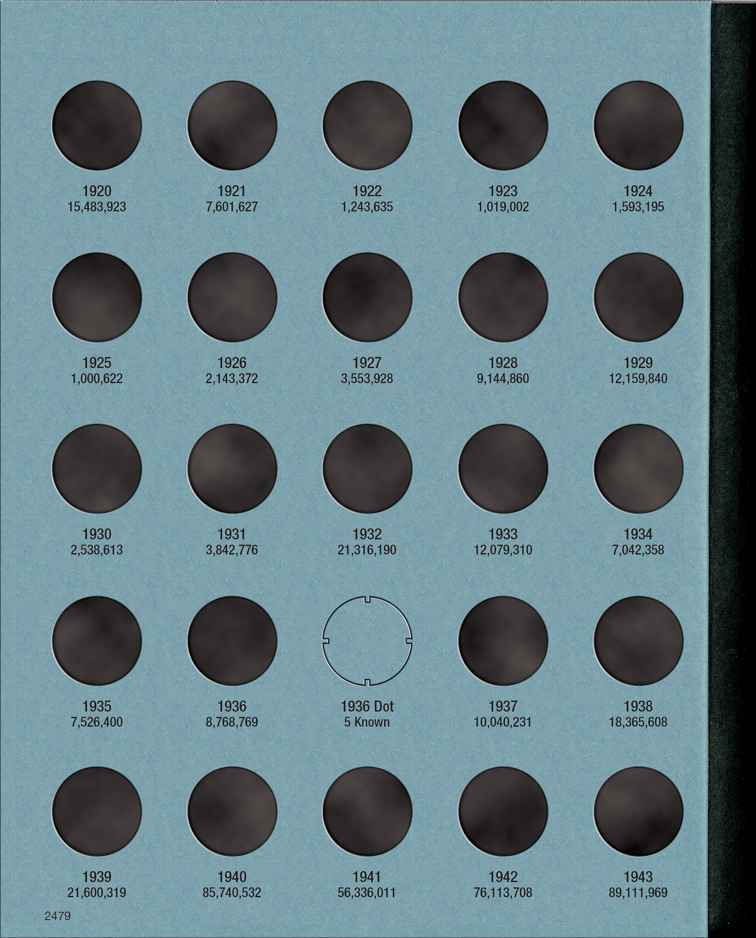 Official Whitman® Coin Folder – Canada Small Cents (Pennies) Collection #1: 1920-1988