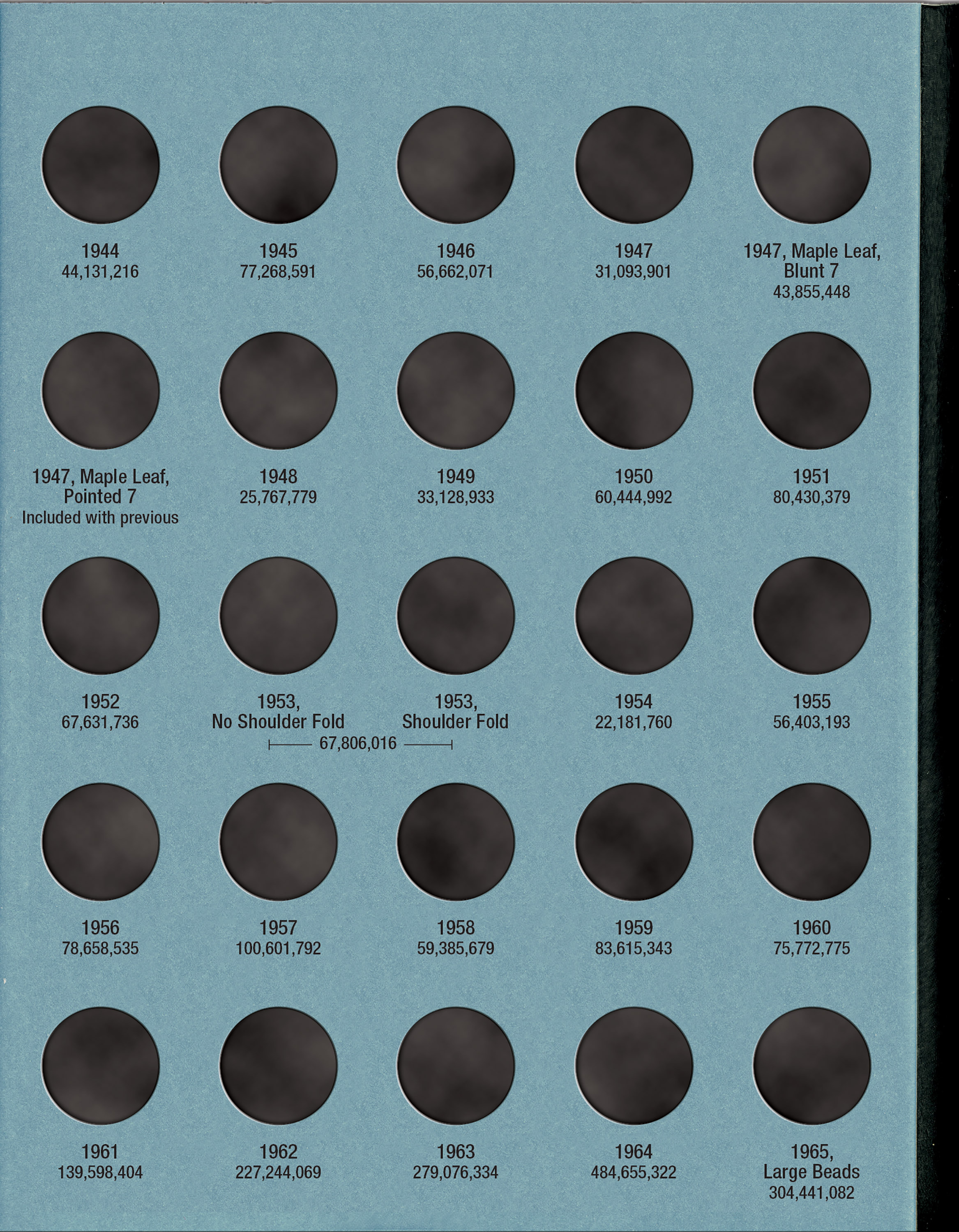 Official Whitman® Coin Folder – Canada Small Cents (Pennies) Collection #1: 1920-1988