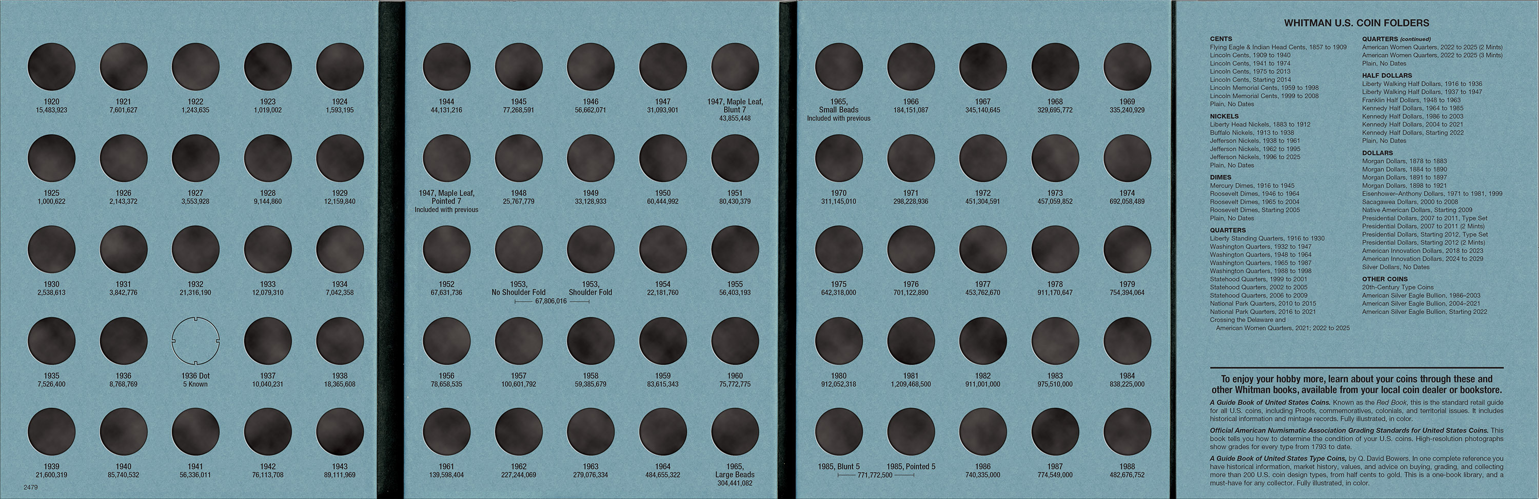 Official Whitman® Coin Folder – Canada Small Cents (Pennies) Collection #1: 1920-1988