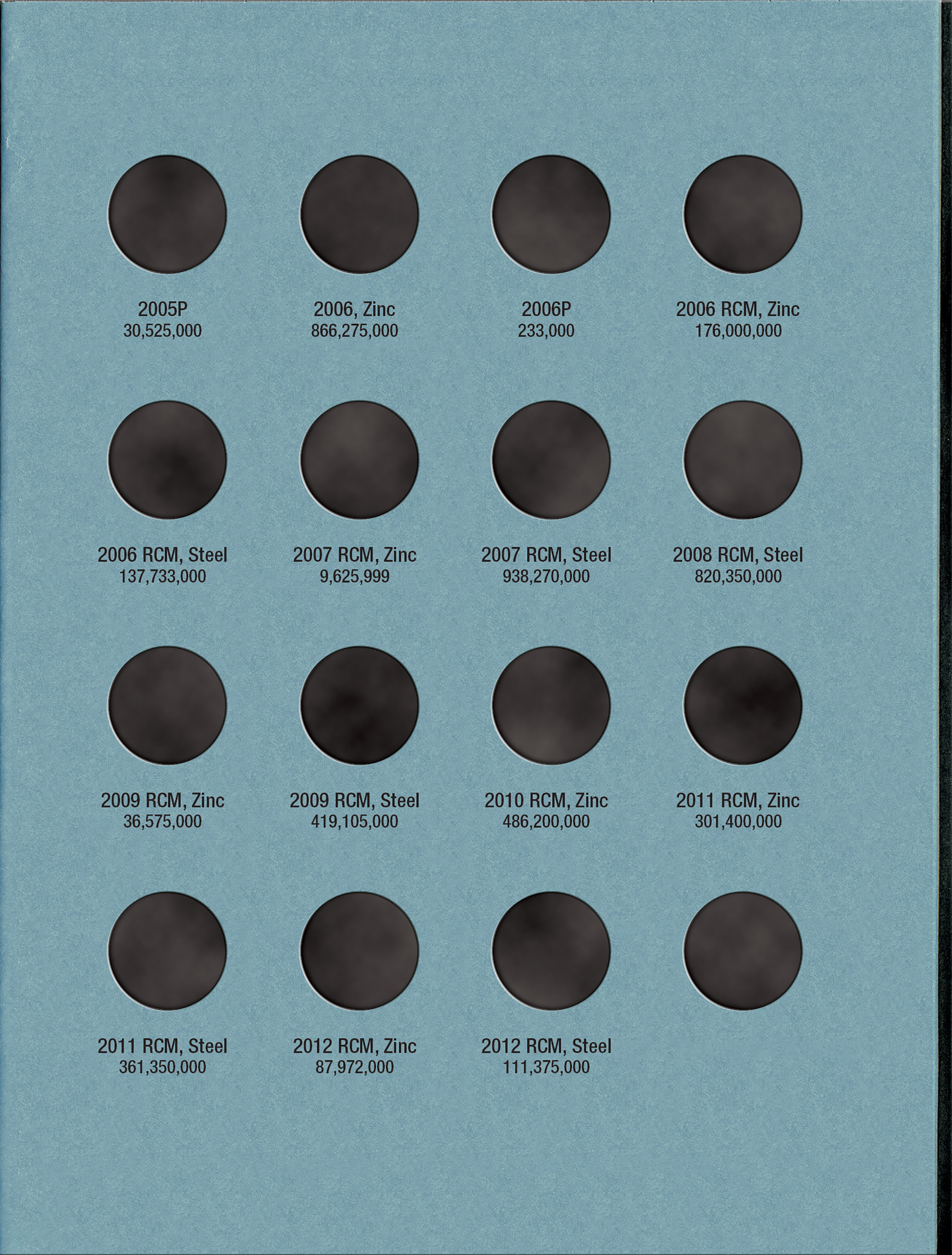 Official Whitman® Coin Folder – Canada Small Cents (Pennies) Collection #2: 1989-2012