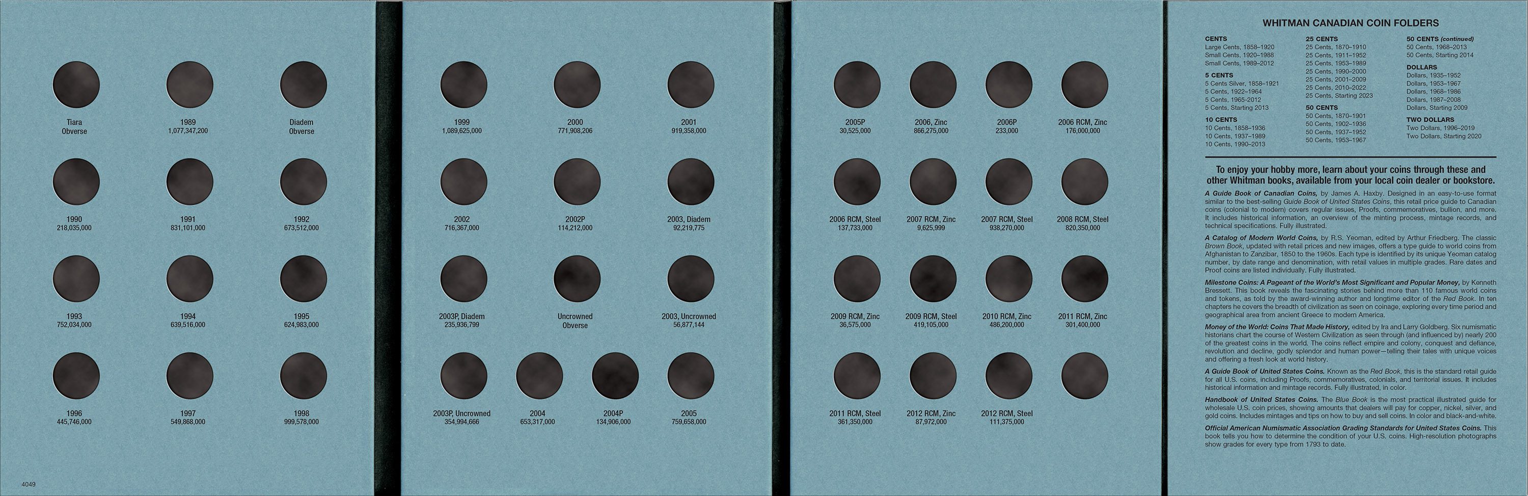 Official Whitman® Coin Folder – Canada Small Cents (Pennies) Collection #2: 1989-2012