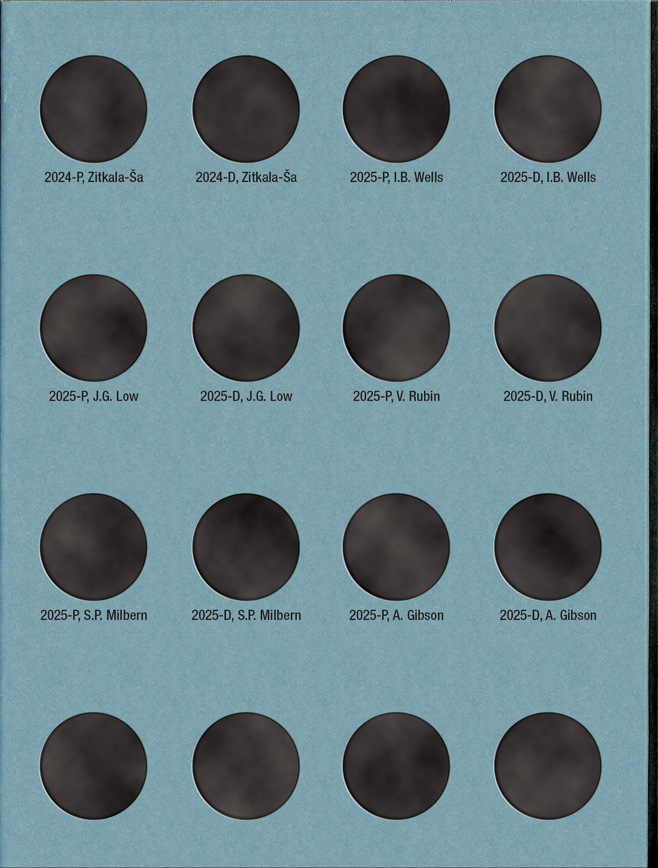 Official Whitman® Coin Folder – Crossing the Delaware and American Women Quarters: 2021-2025 (P & D Mints)