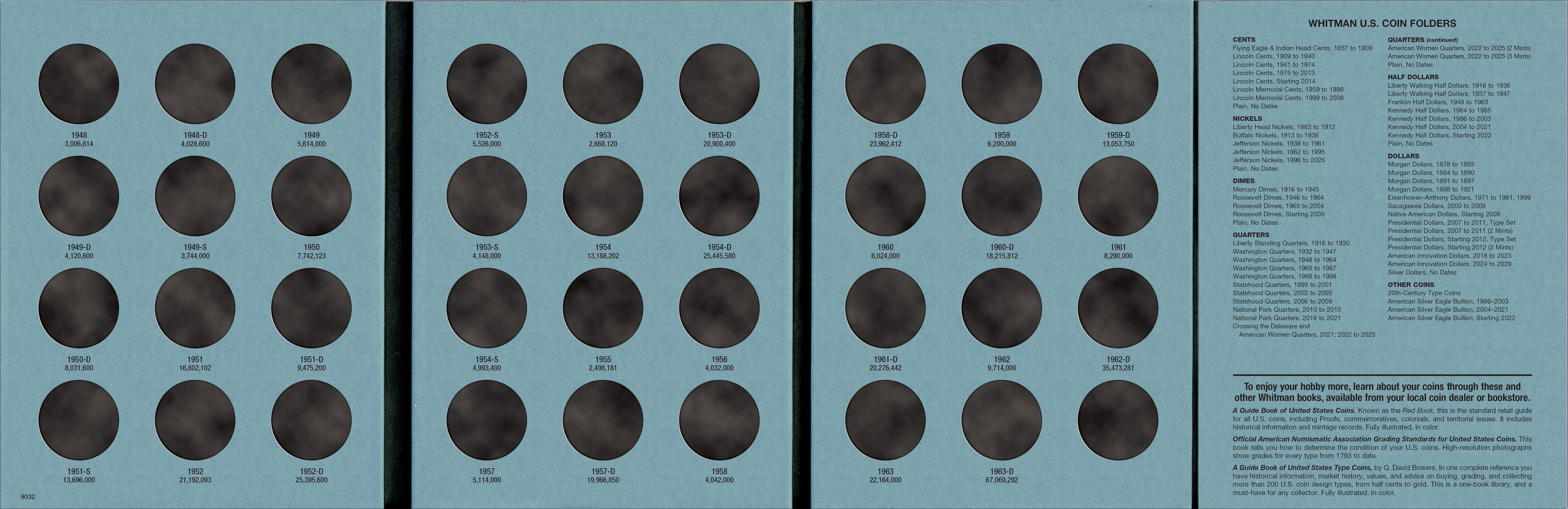 Official Whitman® Coin Folder – Franklin Half Dollars: 1948-1963
