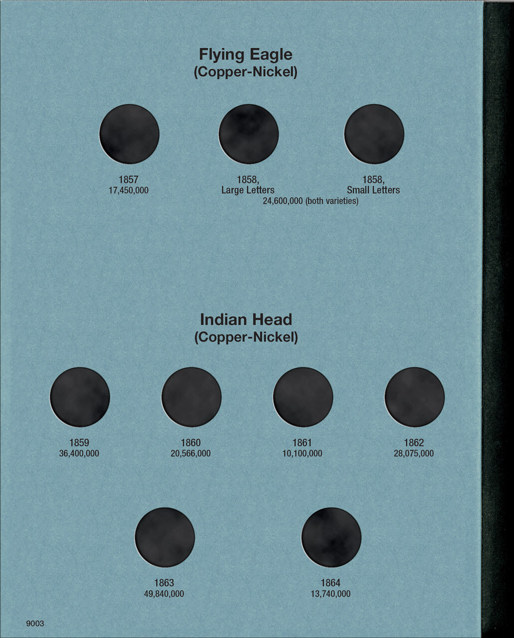 Official Whitman® Coin Folder – Indian Head Cents: 1857-1909