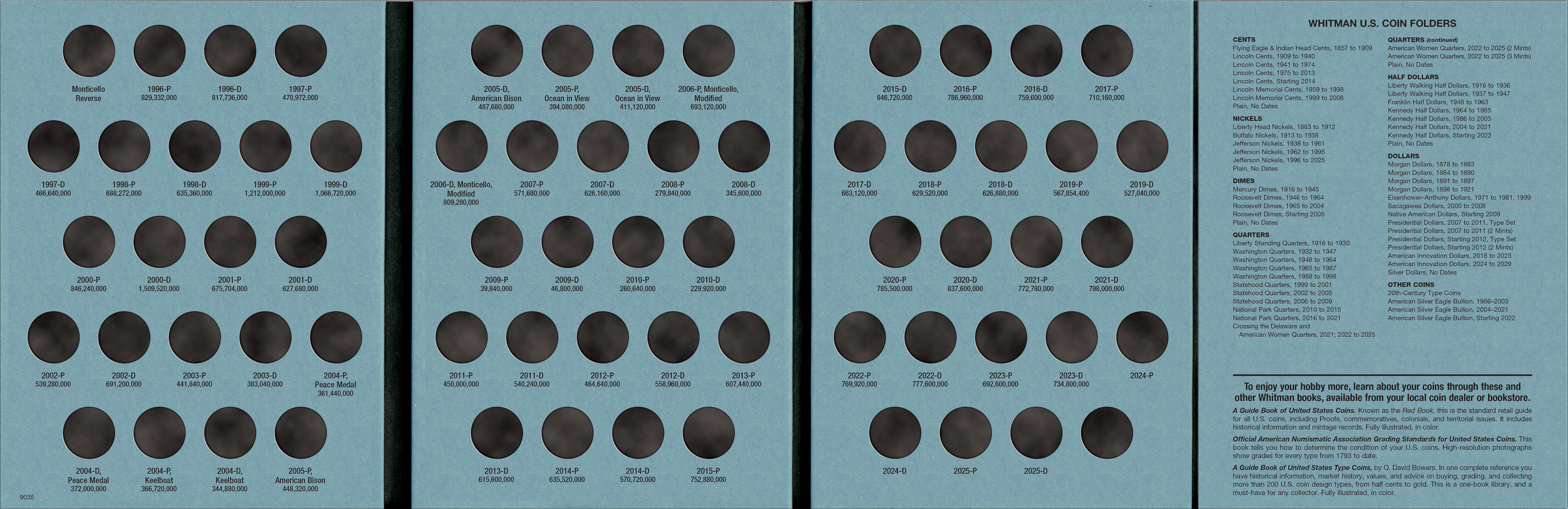 Official Whitman® Coin Folder – Jefferson Nickels Collection #3: 1996-2025