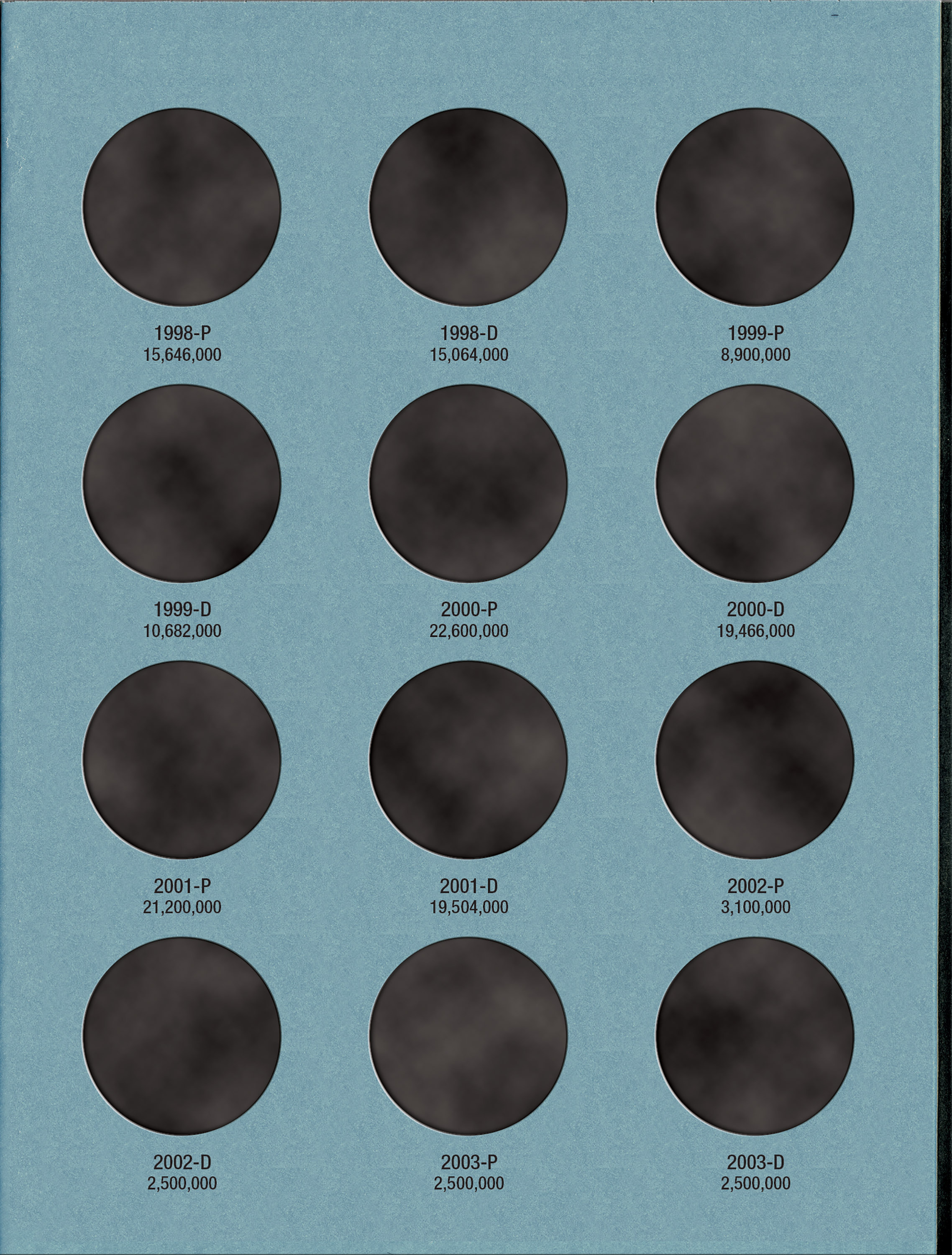 Official Whitman® Coin Folder – Kennedy Half Dollars Collection #2: 1986-2003
