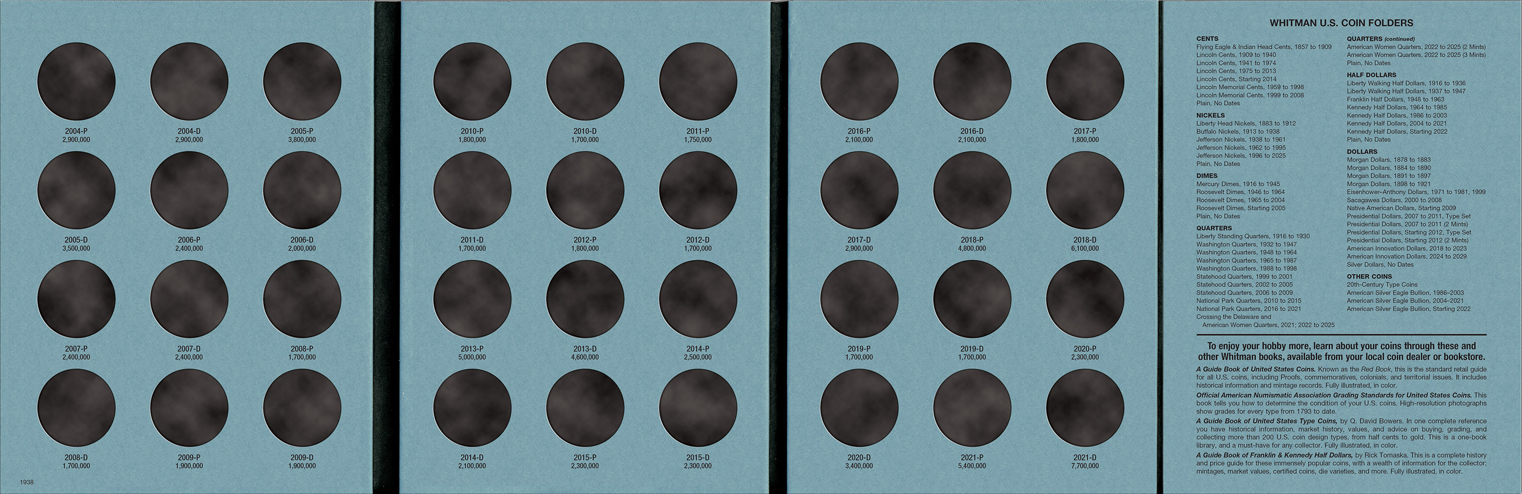 Official Whitman® Coin Folder – Kennedy Half Dollars Collection #3: 2004-2021