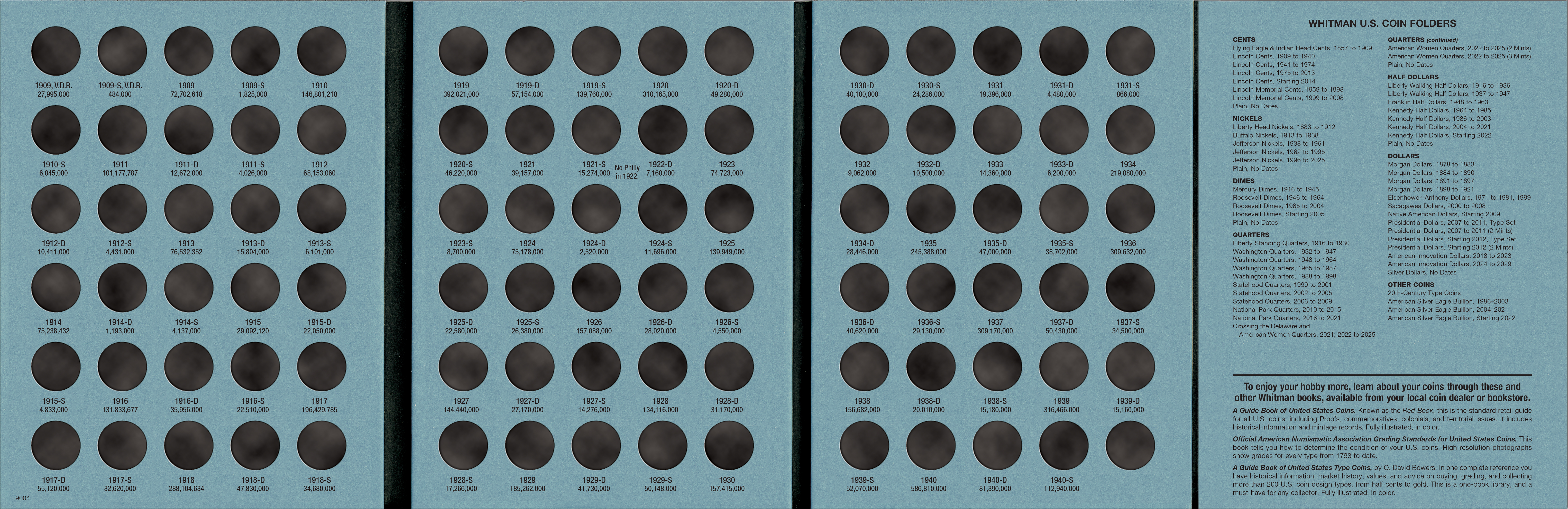 Official Whitman® Coin Folder – Lincoln Cents Collection #1: 1909-1940