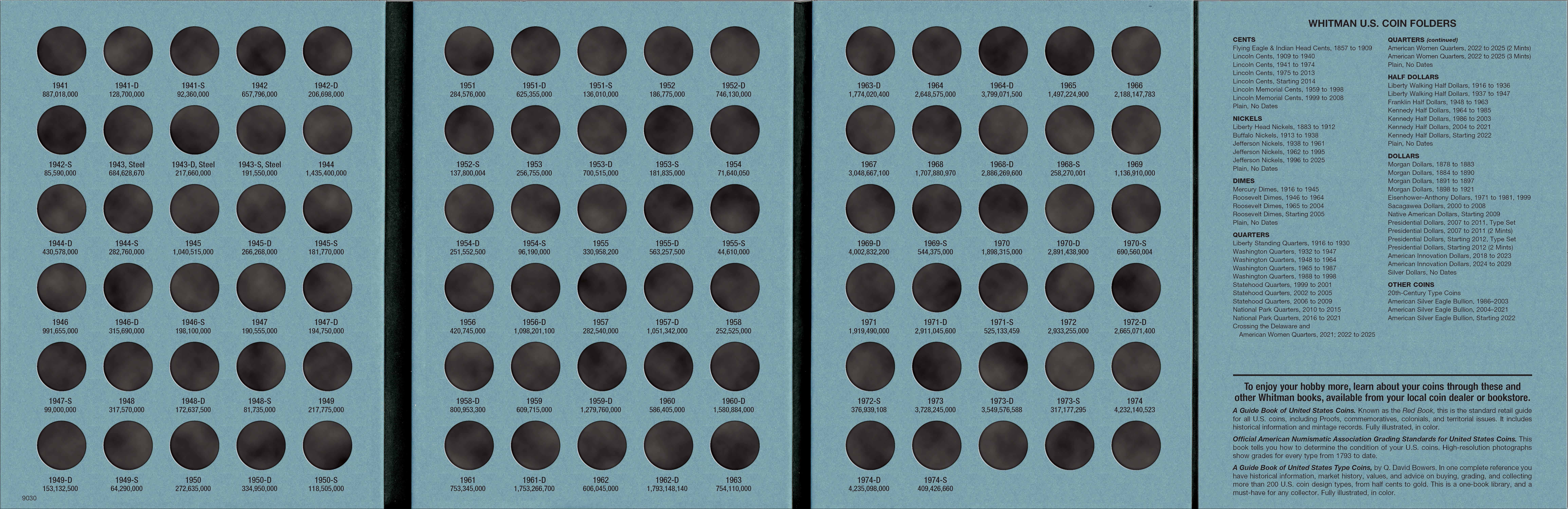 Official Whitman® Coin Folder – Lincoln Cents Collection #2: 1941-1974