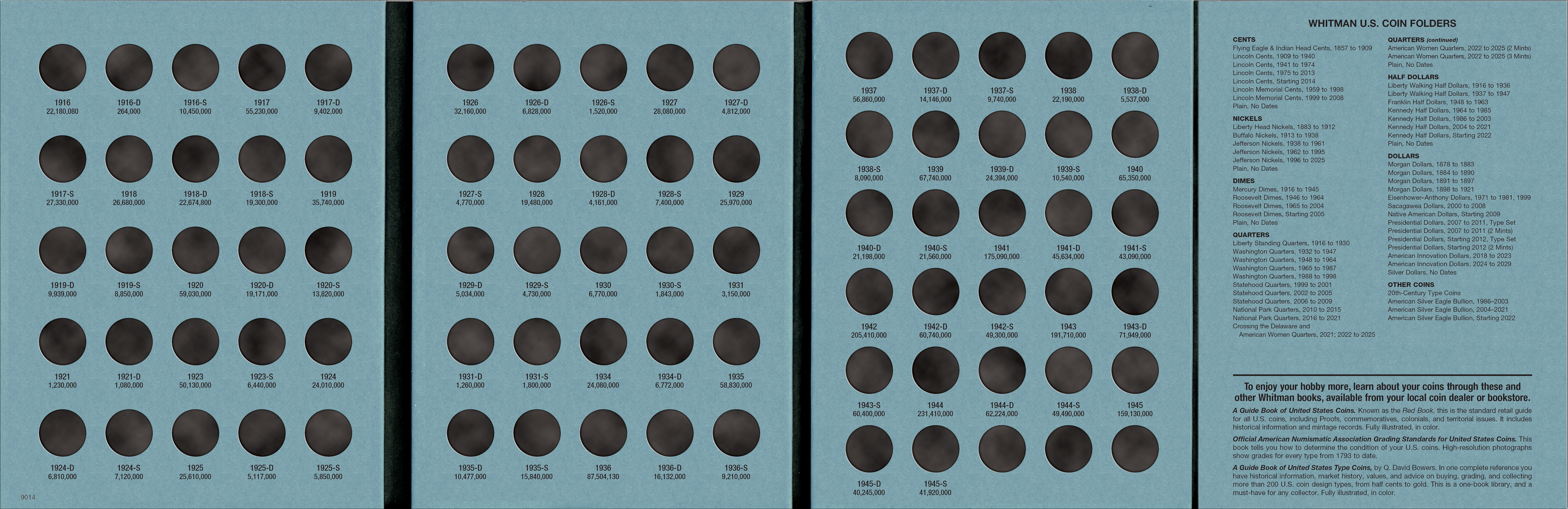 Official Whitman® Coin Folder – Mercury Dimes: 1916-1945
