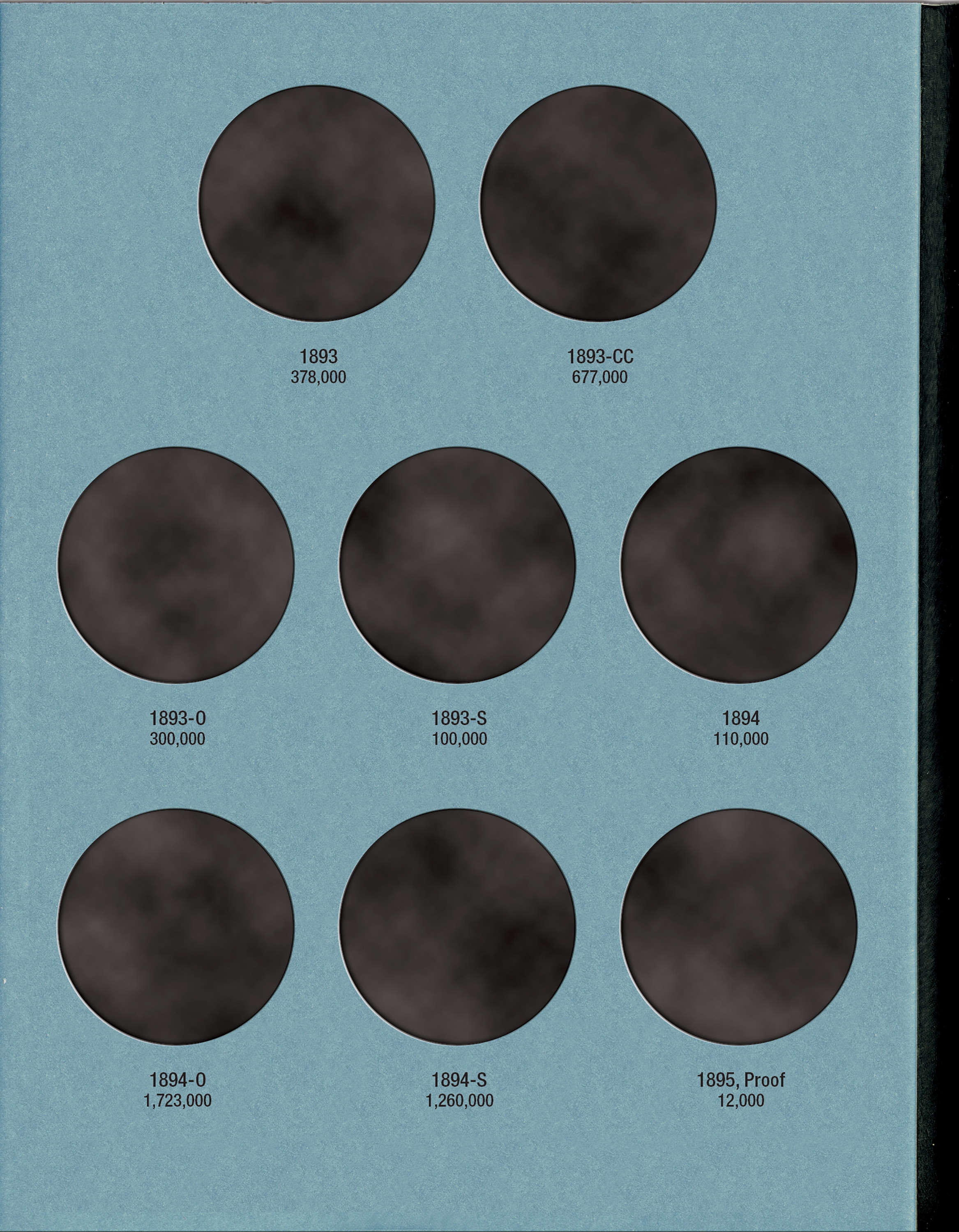 Official Whitman® Coin Folder – Morgan Silver Dollars Collection #3: 1891-1897