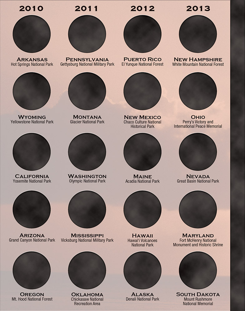 Official Whitman® Coin Folder – National Park Quarters: 2010-2021 (Single Mint)