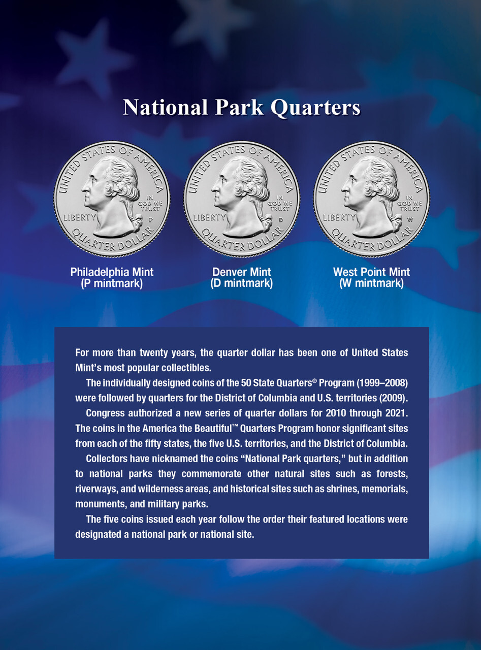 Official Whitman® Coin Folder – National Park Quarters: 2019