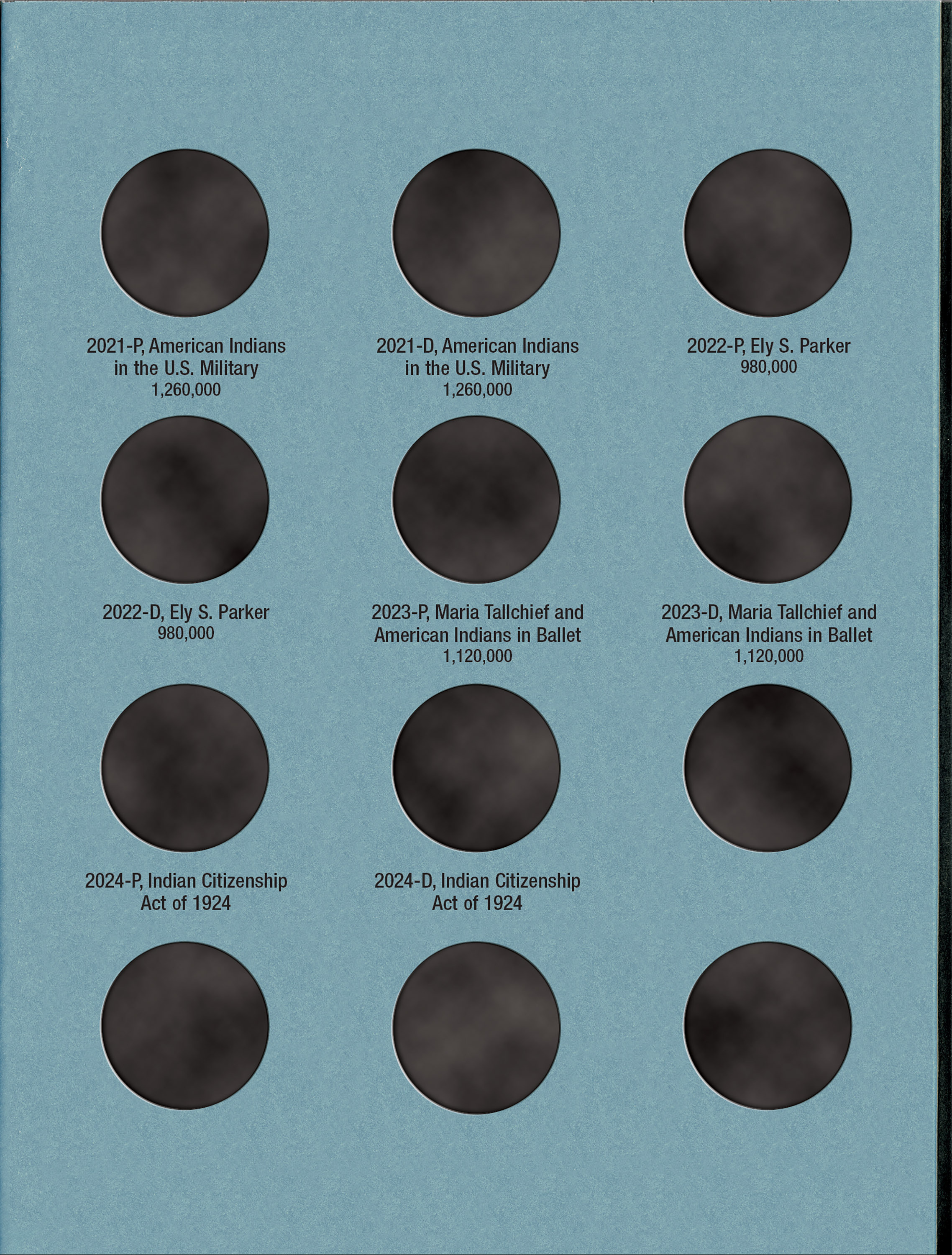 Official Whitman® Coin Folder – Native American Dollars: Starting 2009