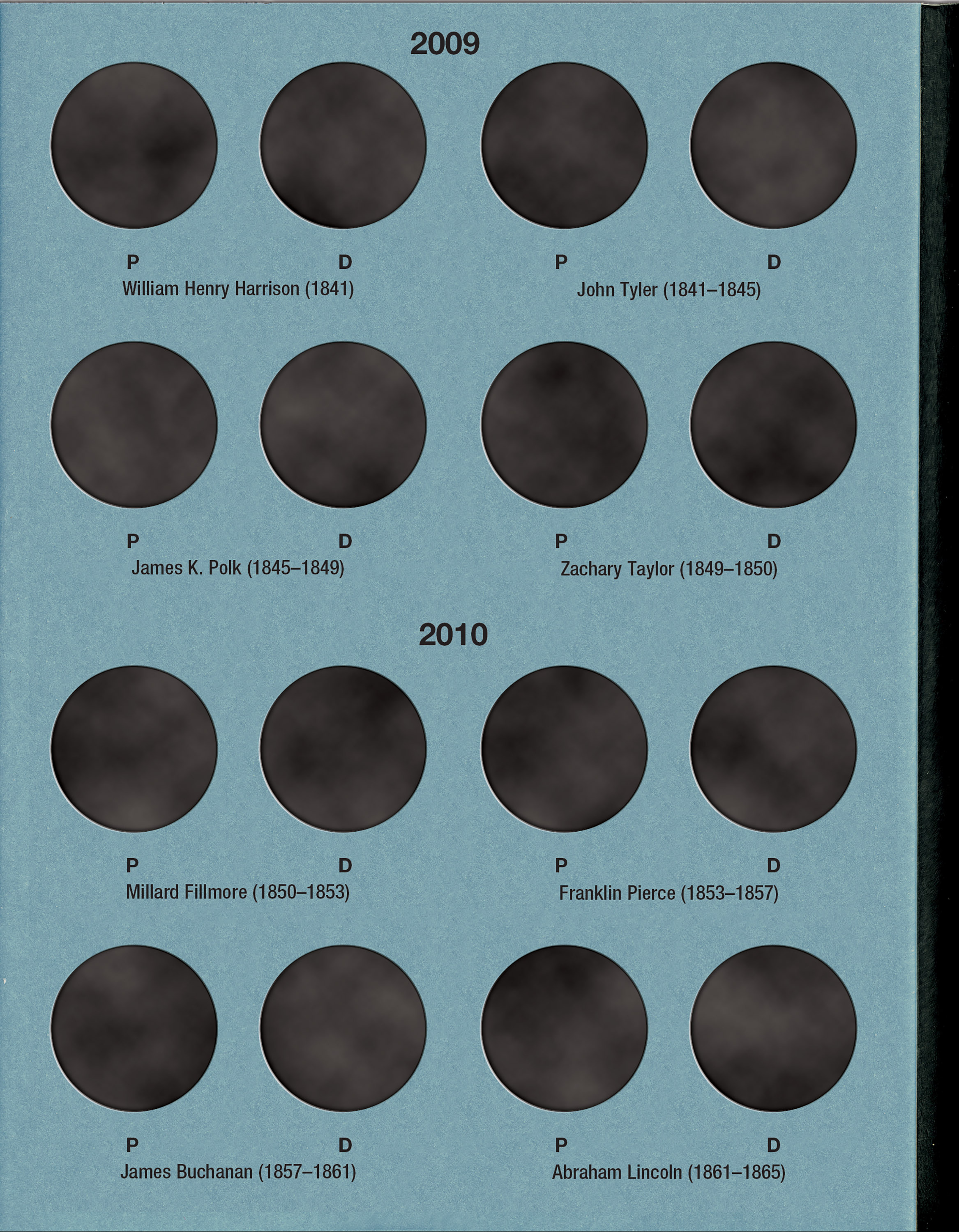 Official Whitman® Coin Folder – Presidential Dollars Collection #1: 2007-2011